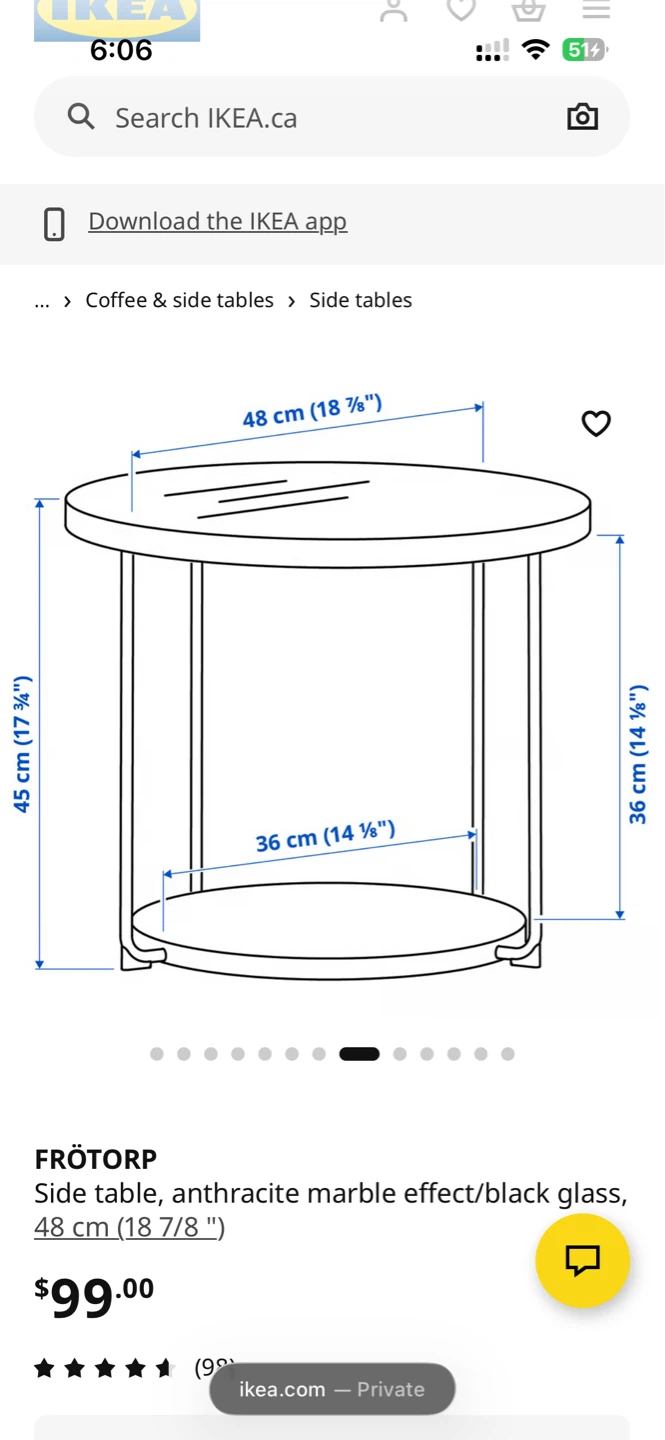 IKEA side table - photo 4