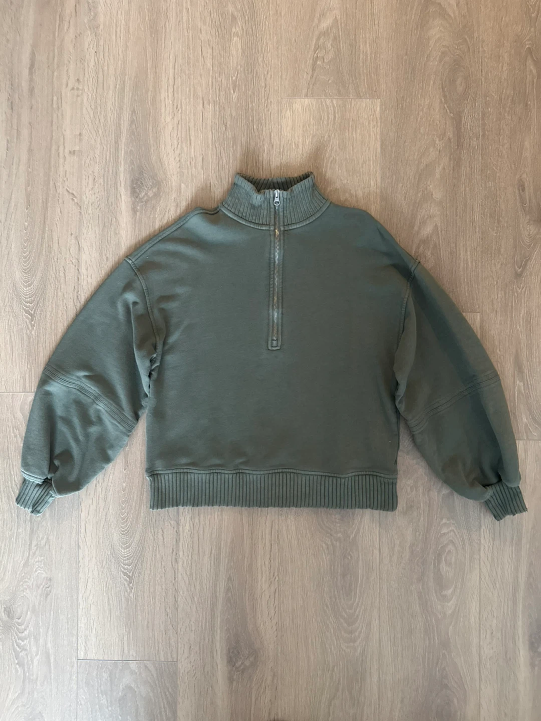 Aerie Quarter Zip Pullover Sweatshirt