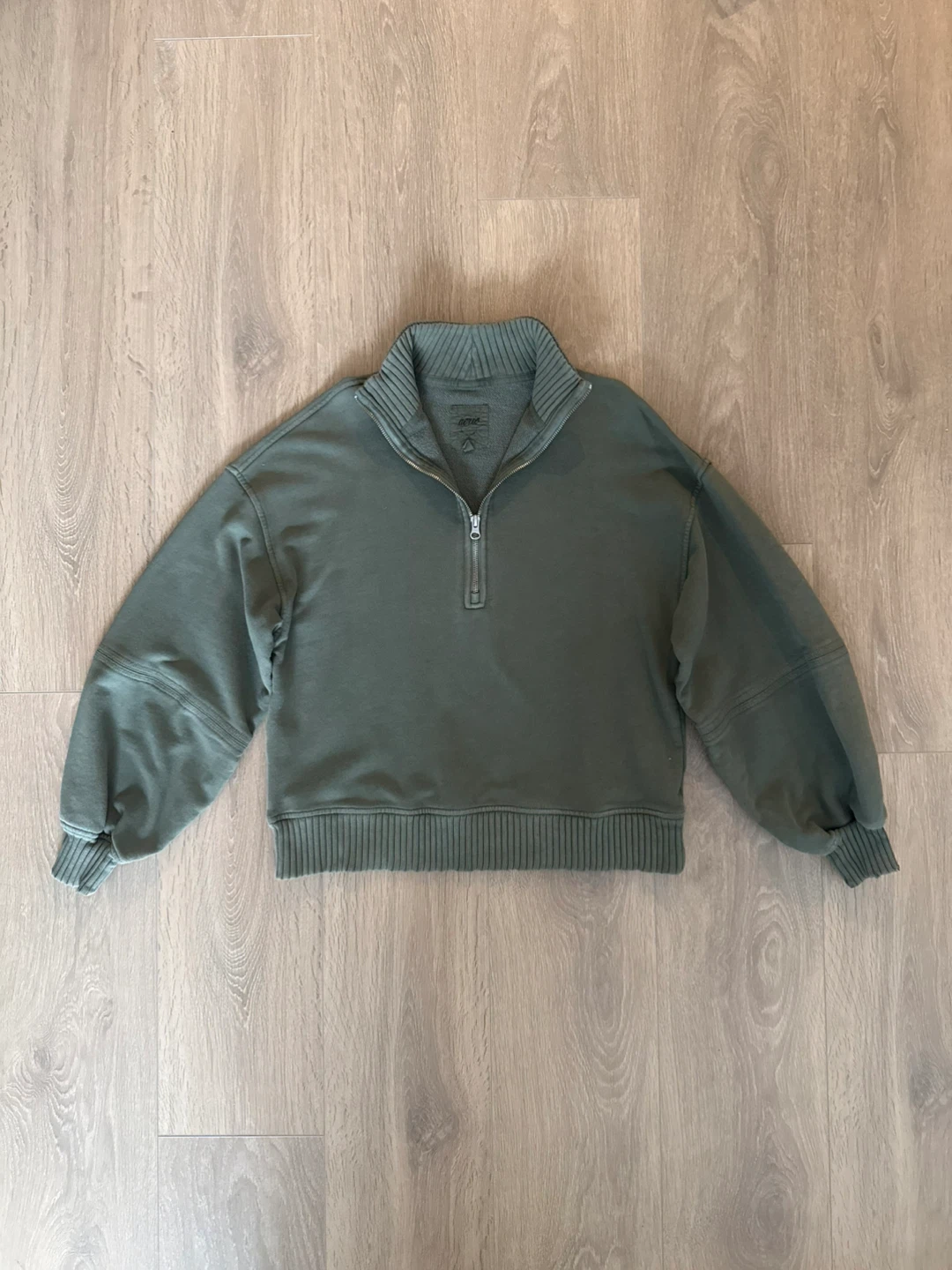 Aerie Quarter Zip Pullover Sweatshirt - photo 2