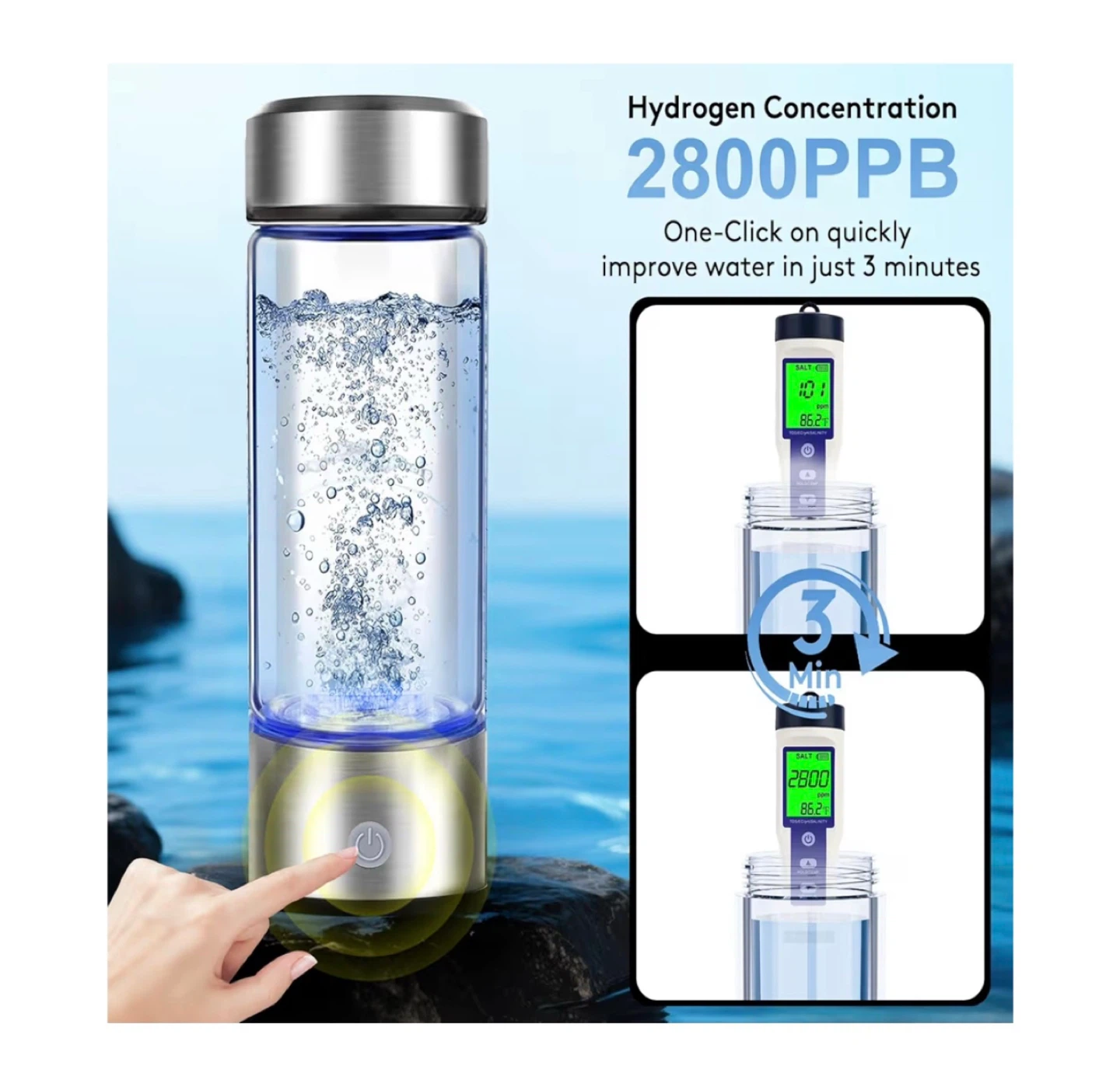Brand new 2026 New Hydrogen Water Bottle - photo 3