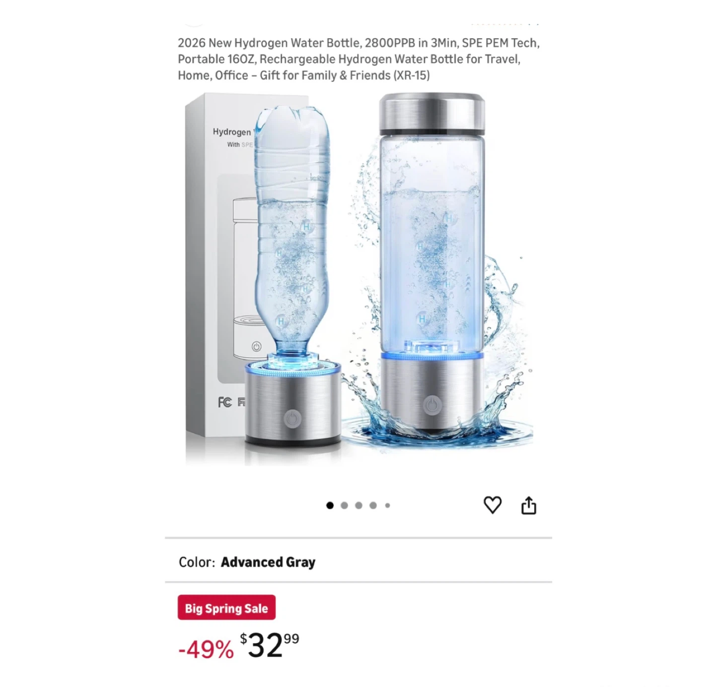 Brand new 2026 New Hydrogen Water Bottle