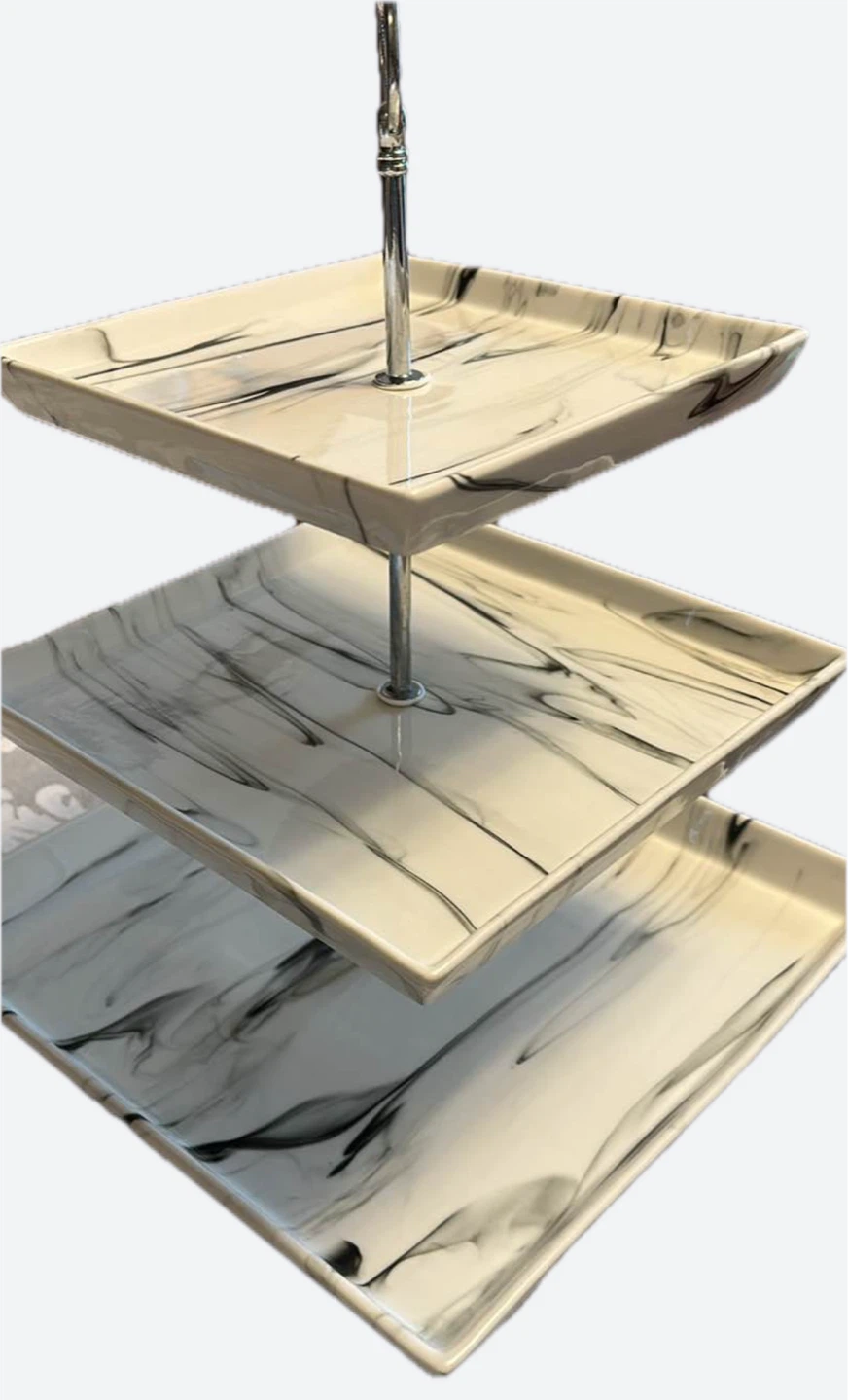 3-Tier Square Serving Stand