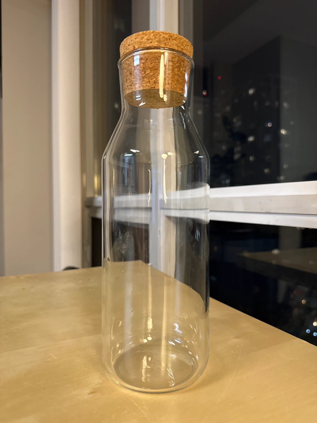 Glass Bottle with Cork Lid