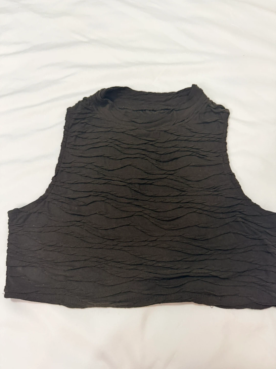 Women's Sleeveless Textured Mock Neck Top - photo 2