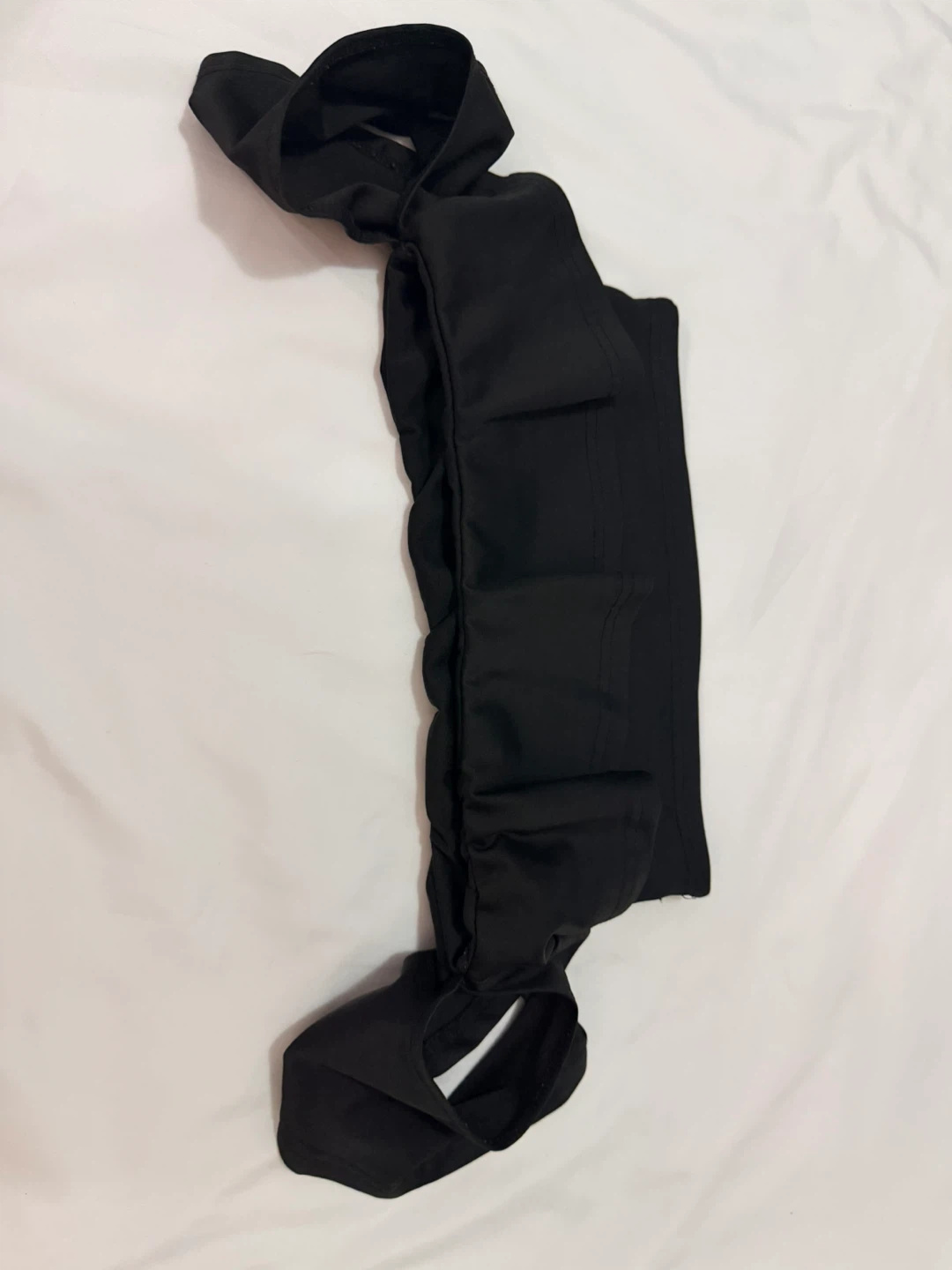 Black Off-the-Shoulder Ruffle Crop Top - photo 2