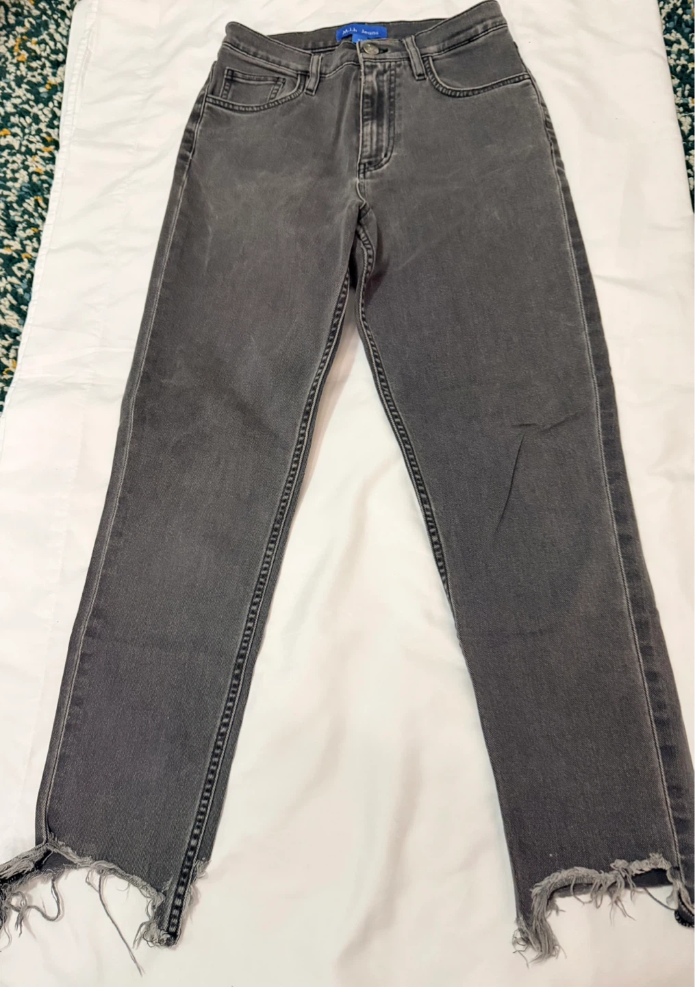 M.i.h Jeans Women's Grey Distressed Denim Jeans Size 25 - photo 2