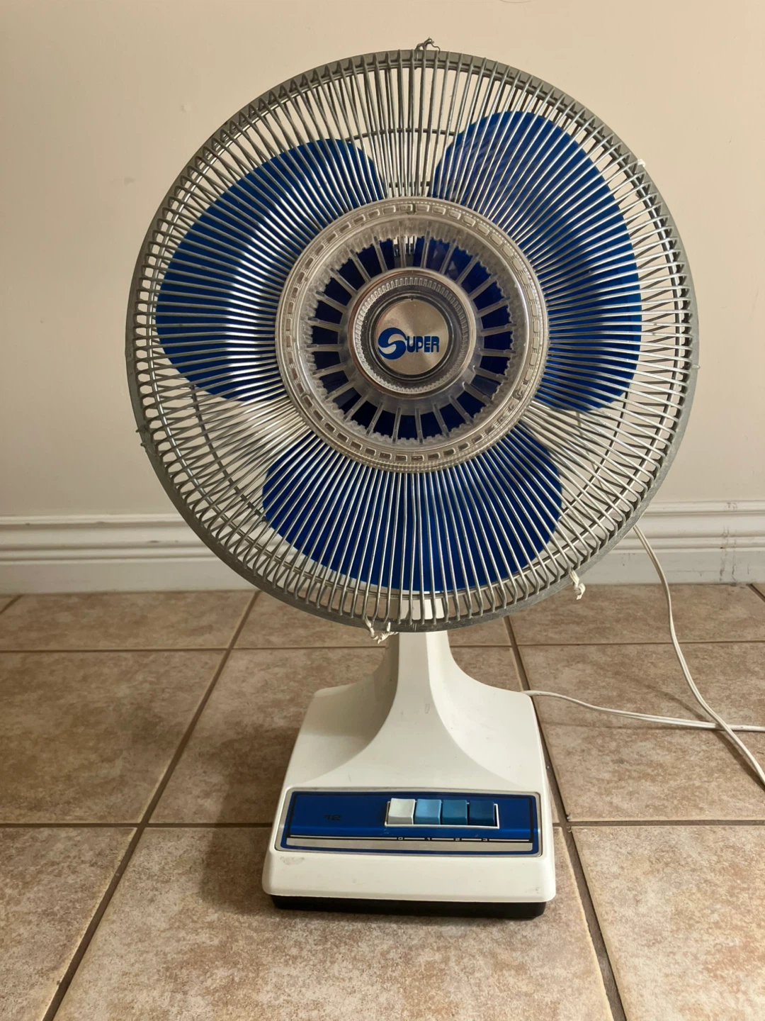 Super Brand Blue Blade Desk Fan