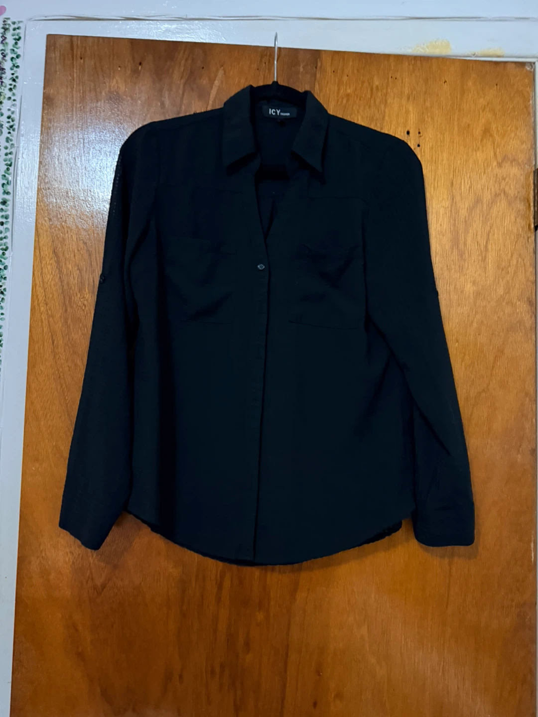 ICY Fashion Black Button-Up Shirt - photo 3