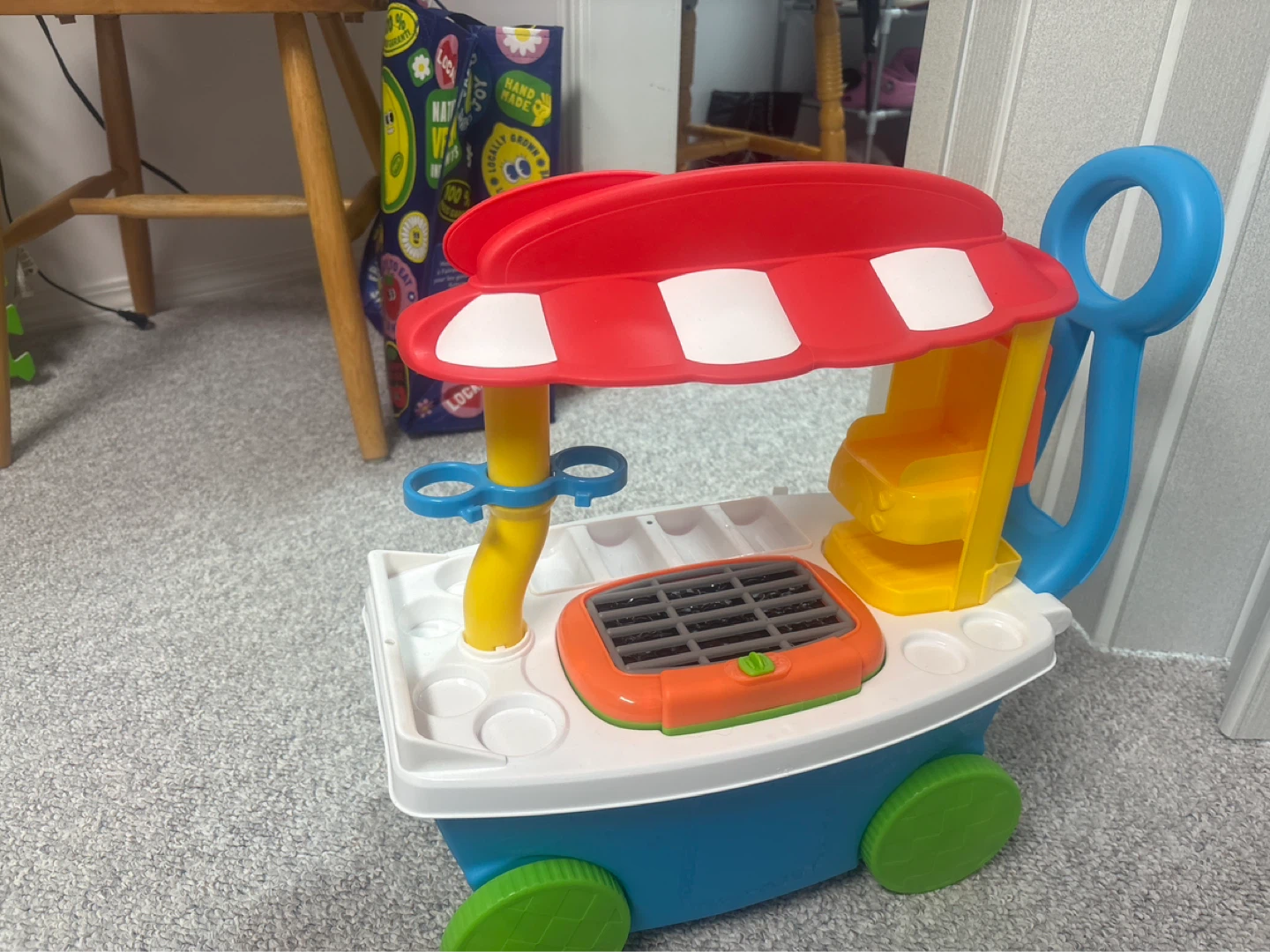 Kids Play Grill Cart Toy