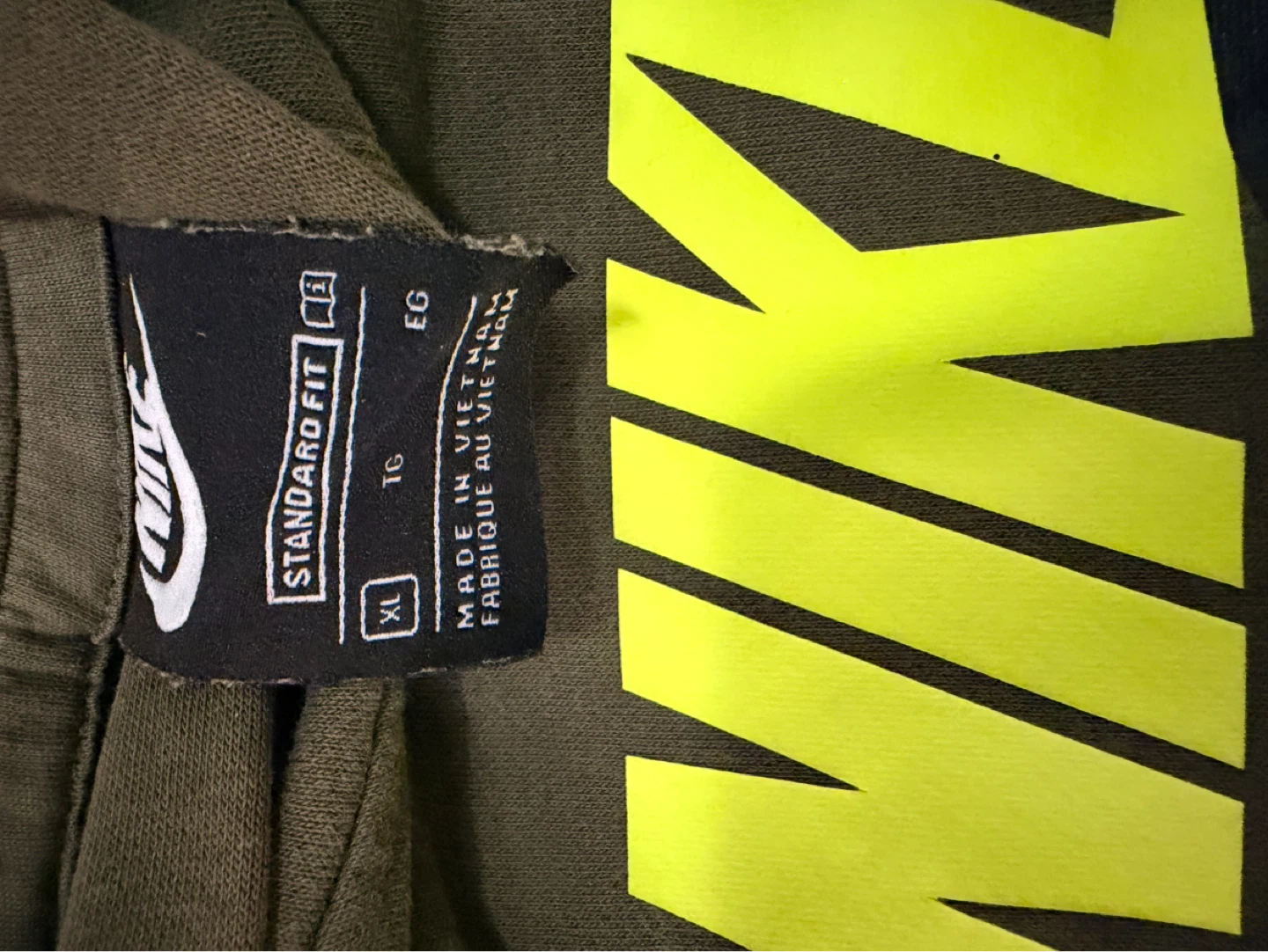 Nike Hoodie and Sweatpants Set - Khaki Green - XL - photo 2