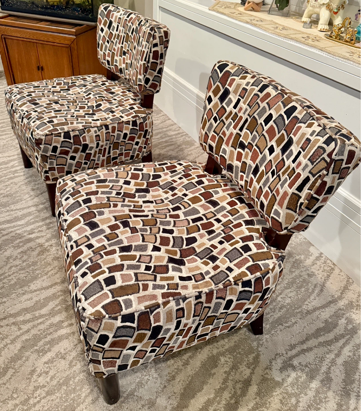 Accent Chair with Mosaic Pattern - photo 3