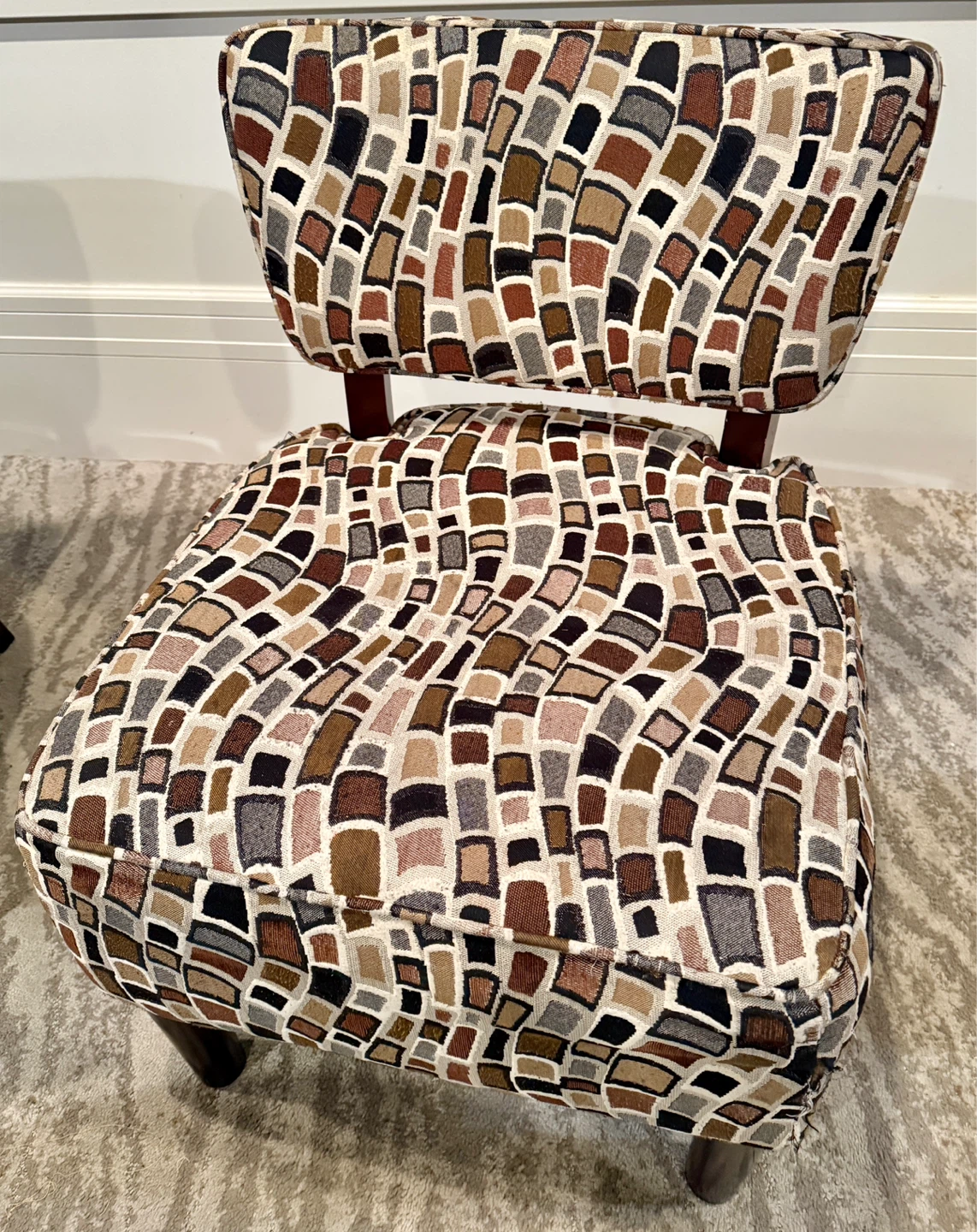 Accent Chair with Mosaic Pattern