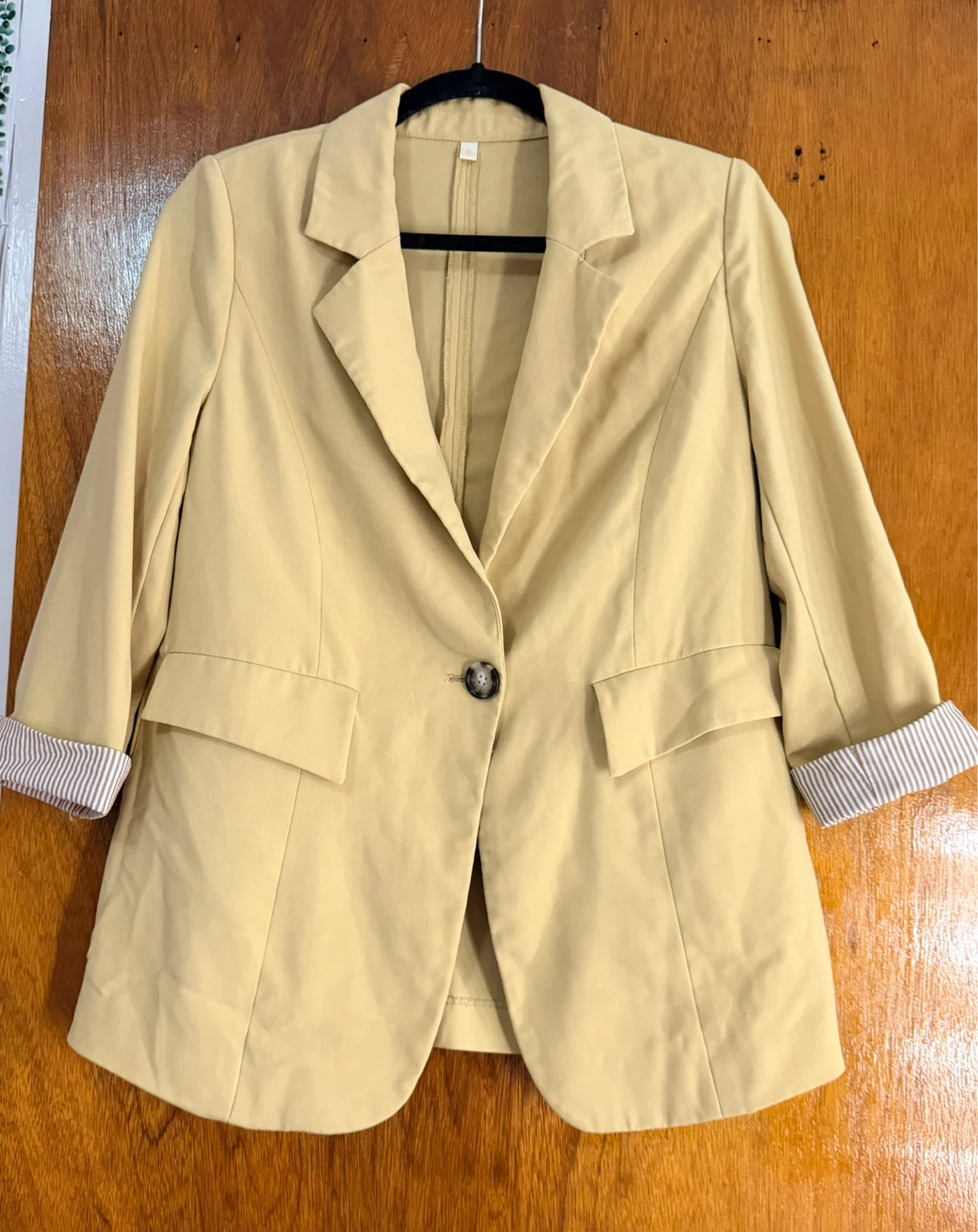 Women's Khaki Blazer - Size M