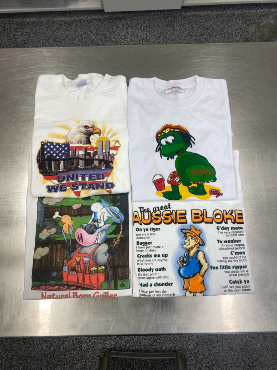 Vintage Graphic 100% Cotton White Tees
