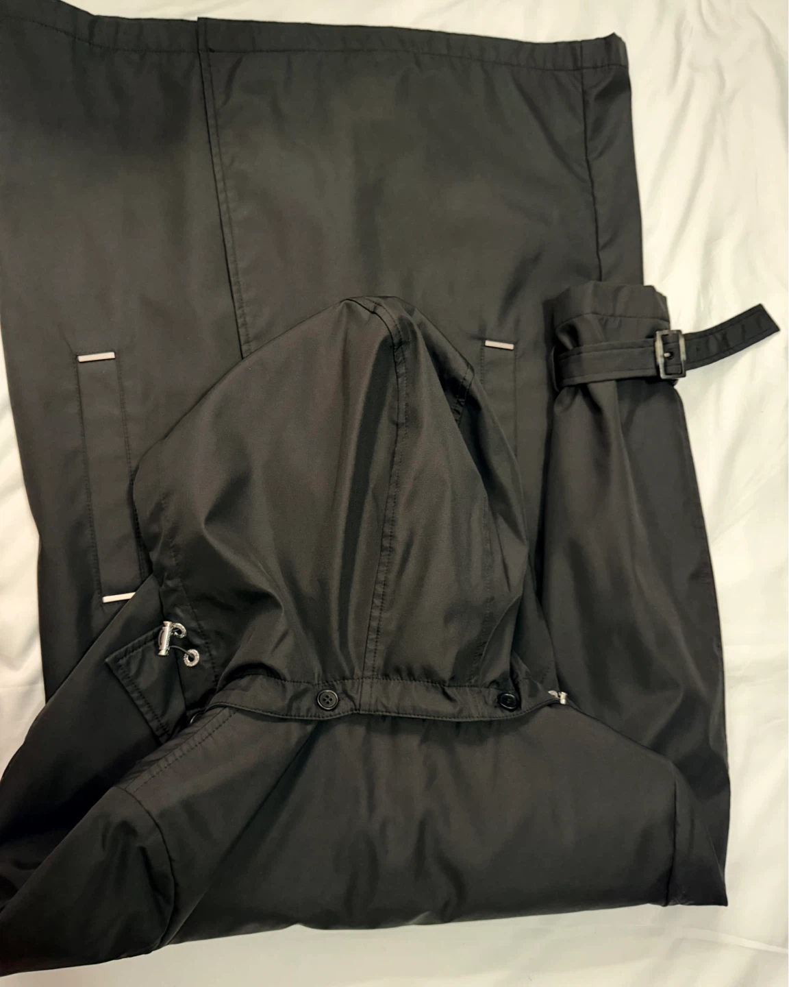 Calvin Klein Black Hooded Rain Jacket - photo 3