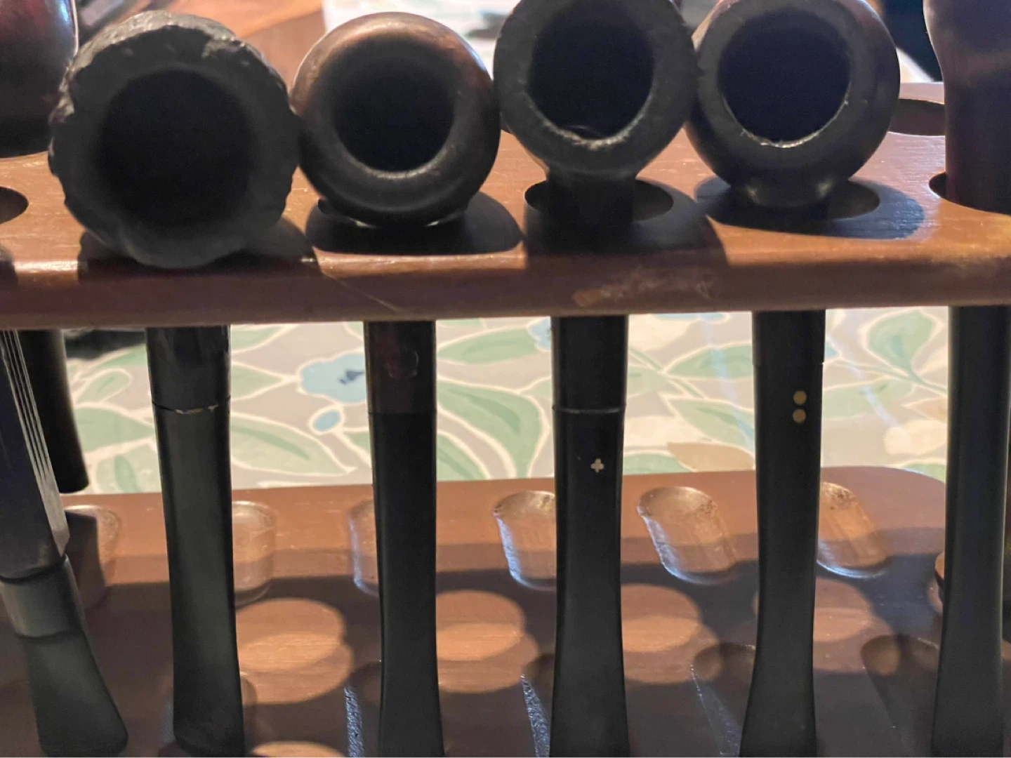 Wooden Pipe Stand with 5 Pipes - photo 3
