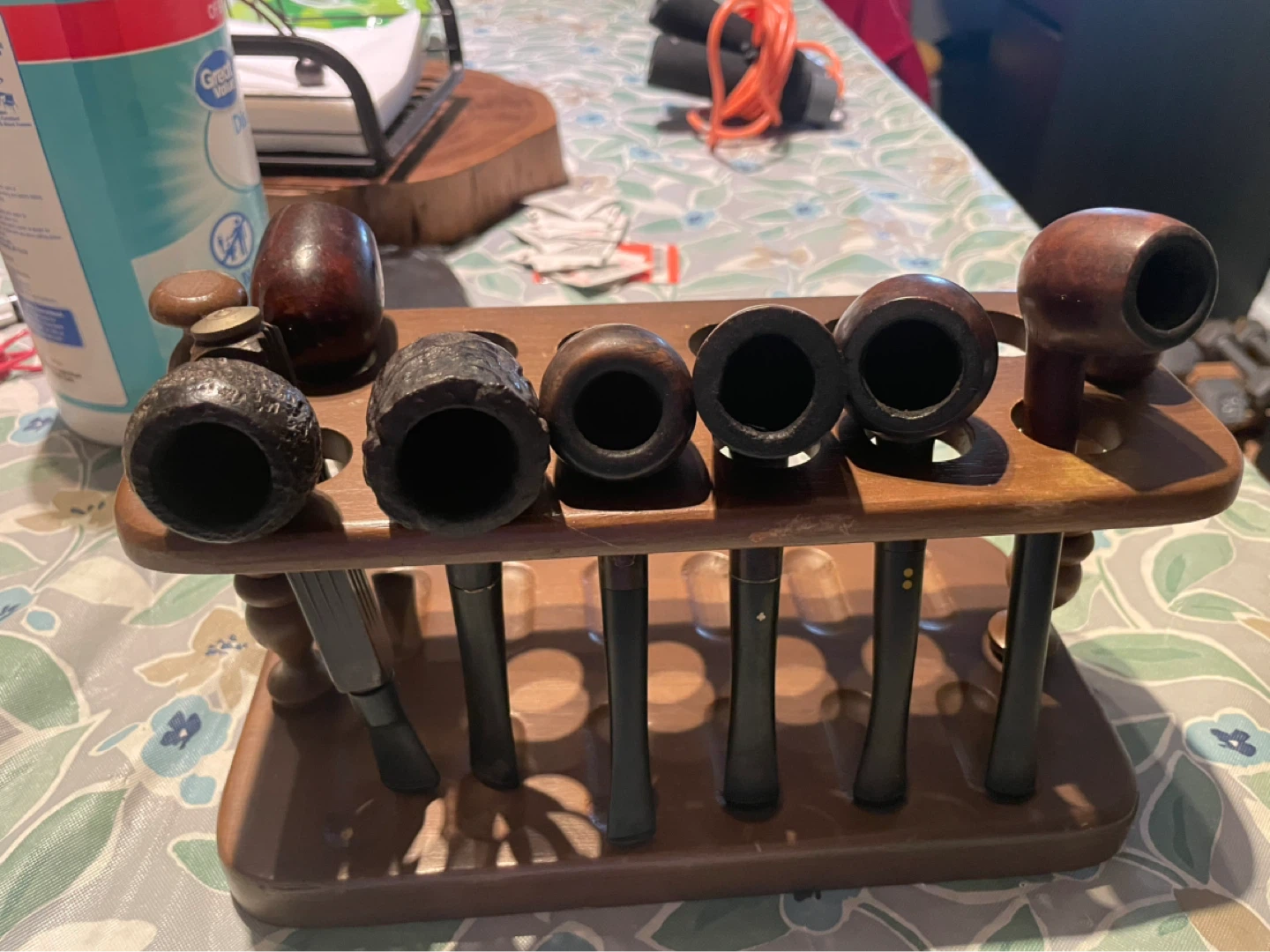 Wooden Pipe Stand with 5 Pipes - photo 4