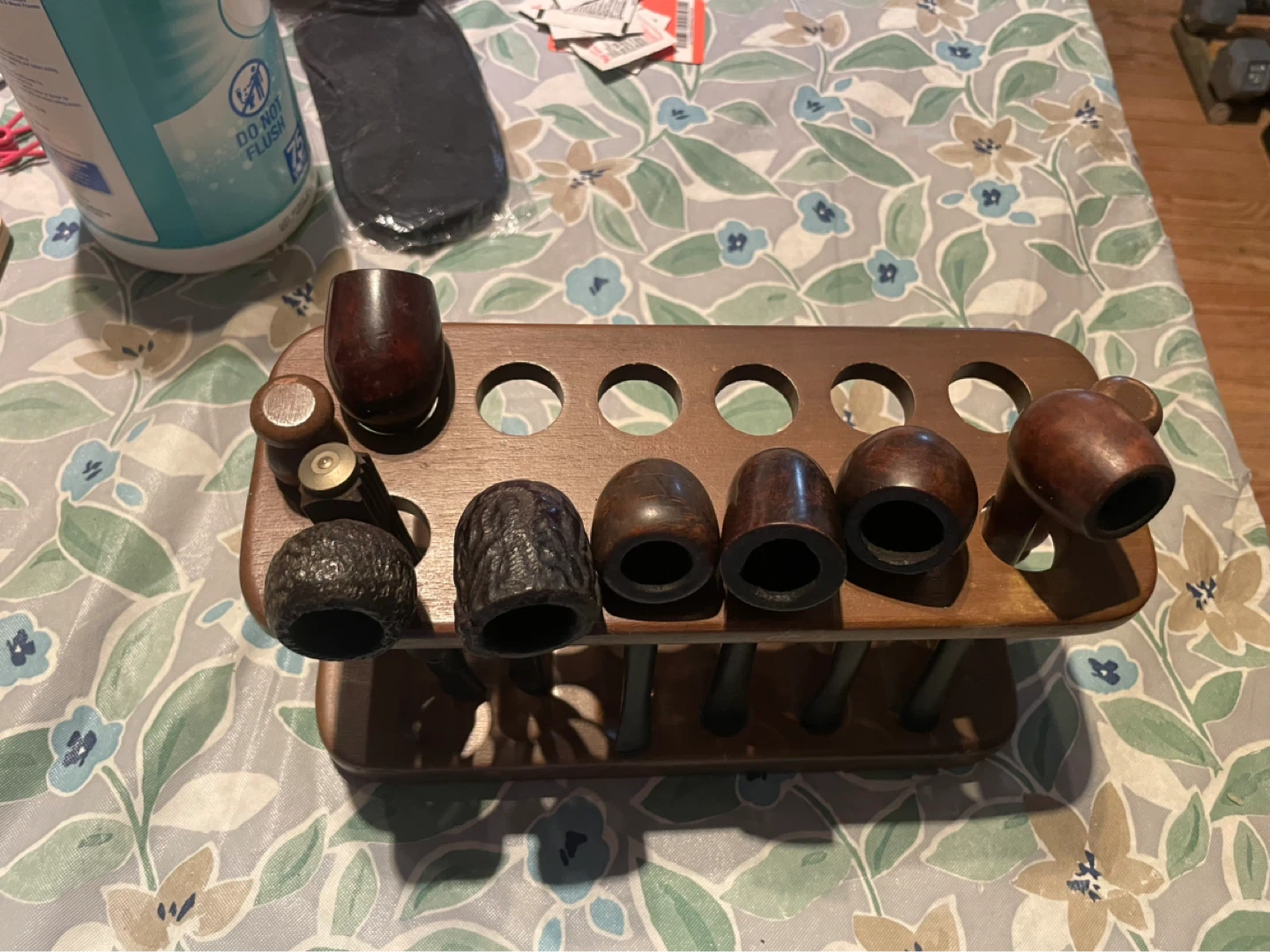 Wooden Pipe Stand with 5 Pipes - photo 5