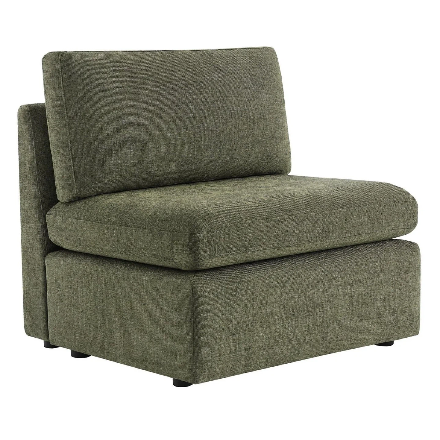 Green Armless Accent Chair -  CHITA - photo 4