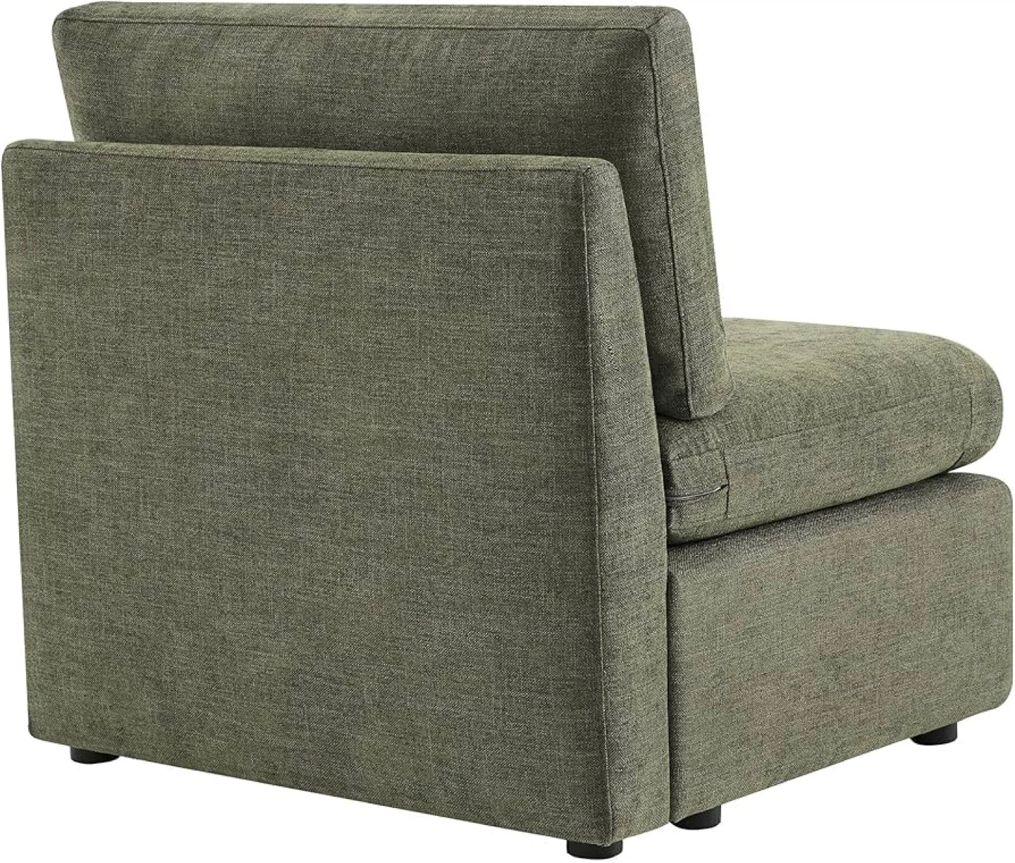 Green Armless Accent Chair -  CHITA - photo 2