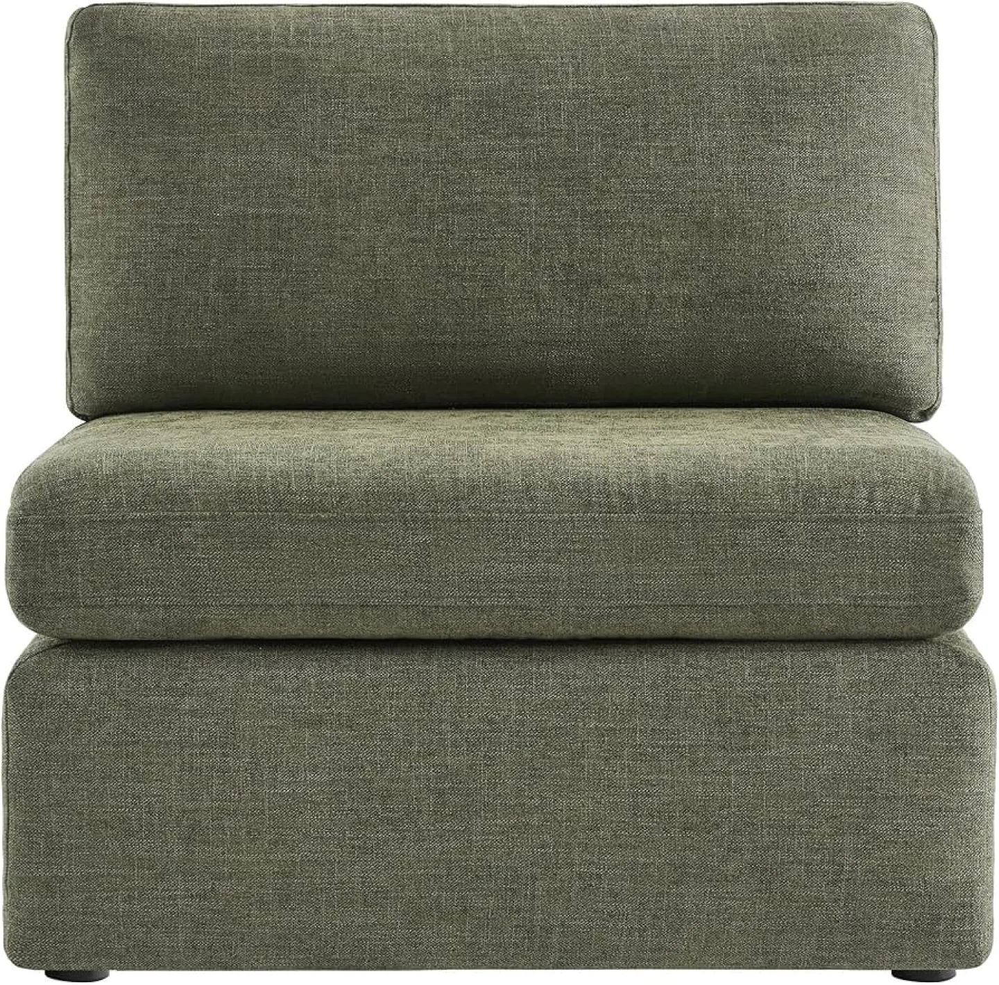 Green Armless Accent Chair -  CHITA