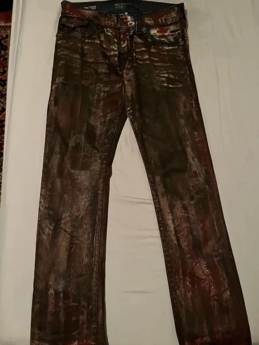 True Religion Red Ricky Jeans With Flap - photo 4