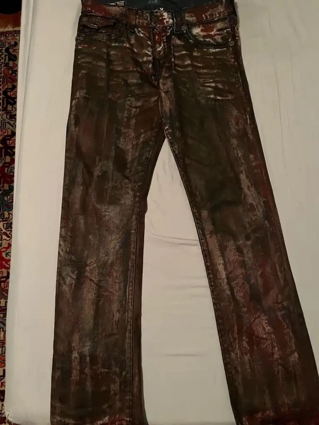 True Religion Red Ricky Jeans With Flap - photo 5