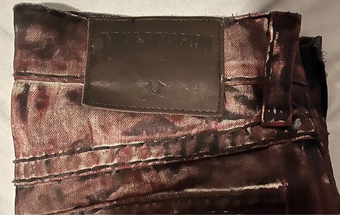 True Religion Red Ricky Jeans With Flap - photo 3