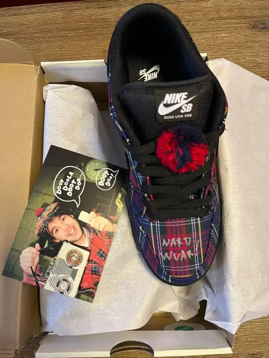 Nike Sb Dunk Low Nardwuar Brandnew Extremely Rare Hand Signed - photo 2