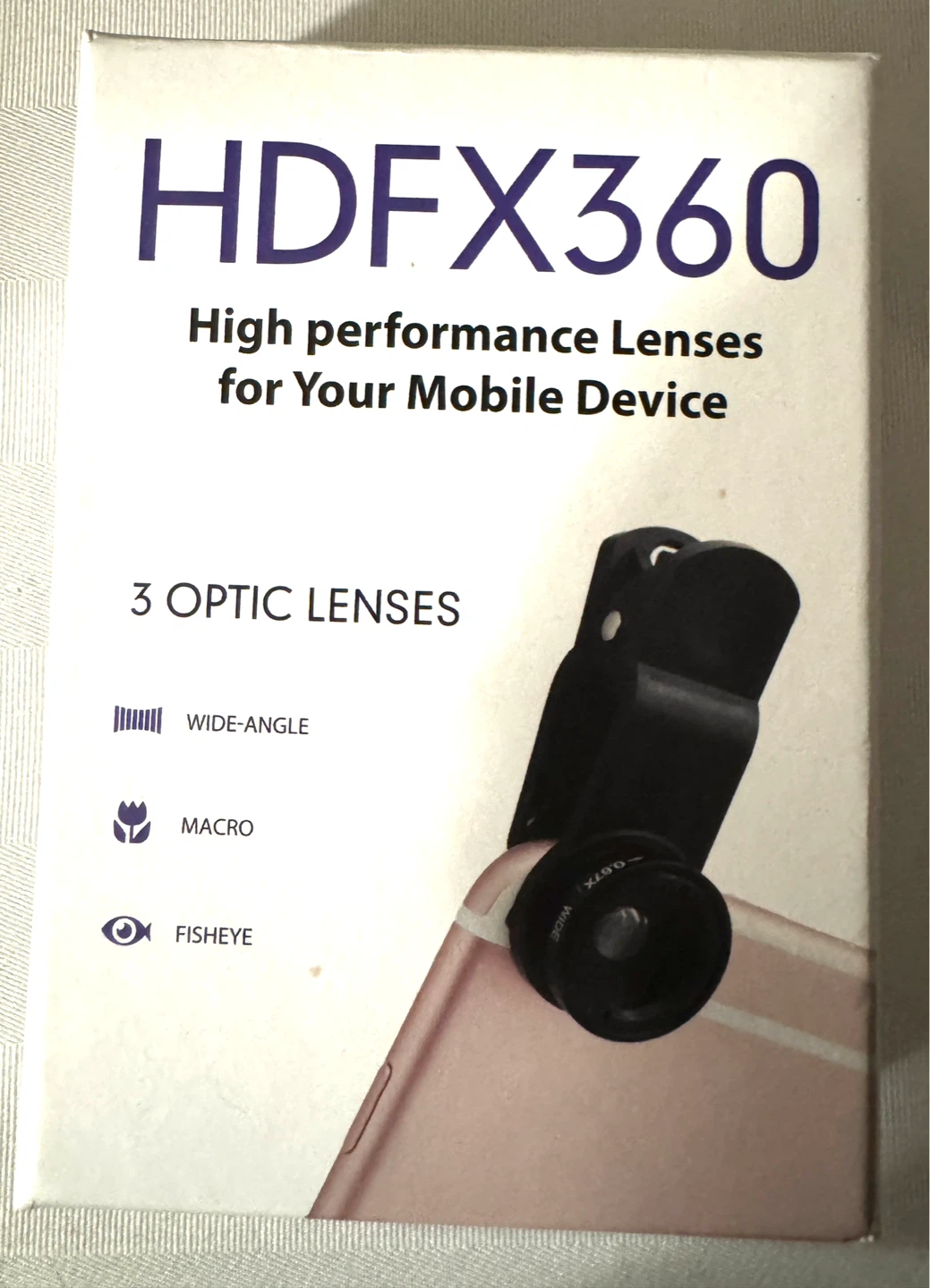 HDFX360 Mobile Lens Kit - Wide-Angle, Macro, Fisheye
