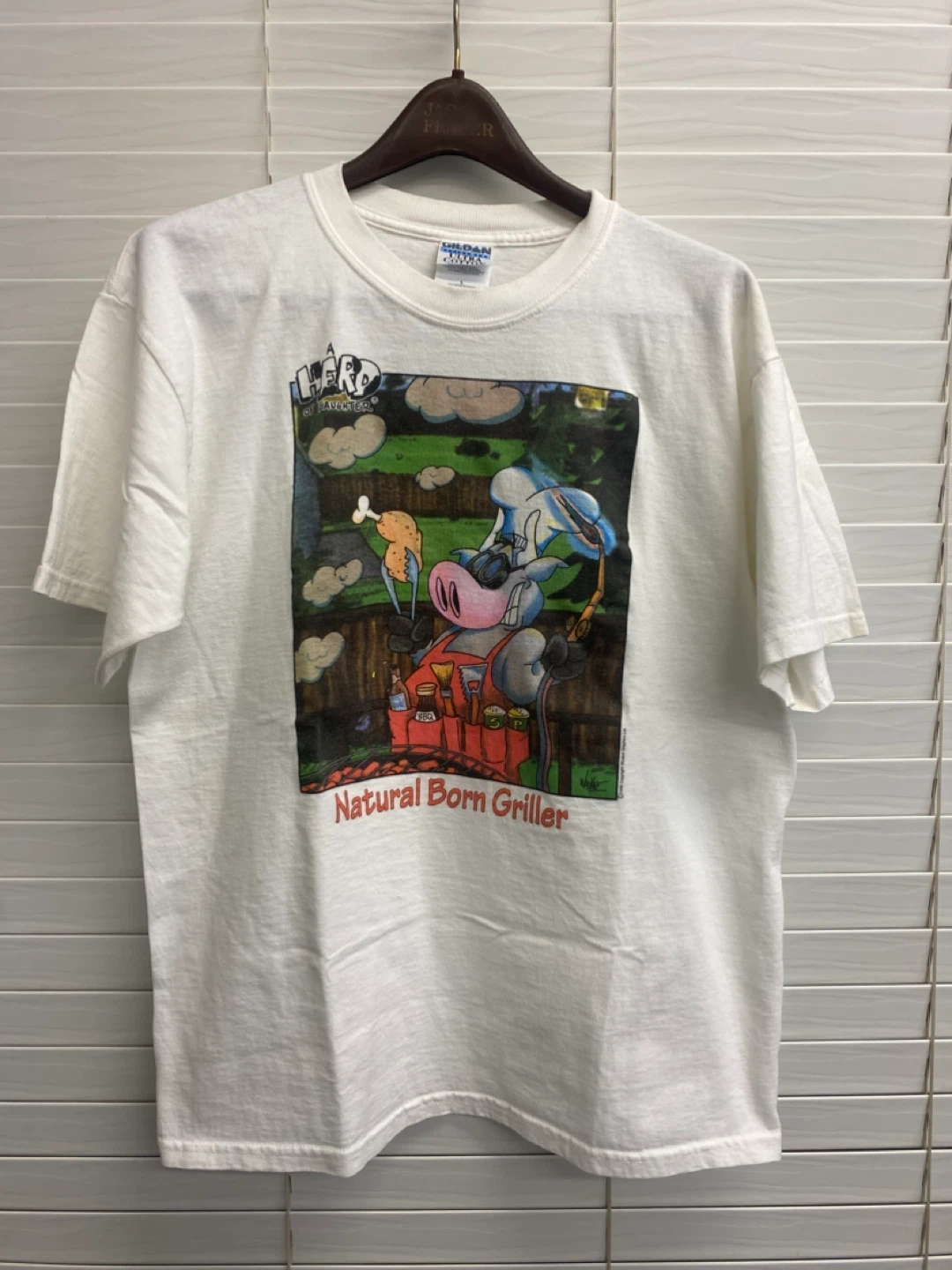 Vintage Graphic 100% Cotton White Tees - photo 4