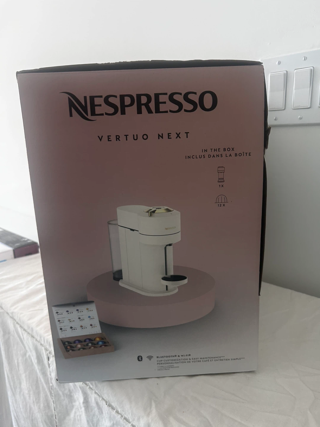 Nespresso Vertuo Next Coffee Machine - White & Gold - photo 2