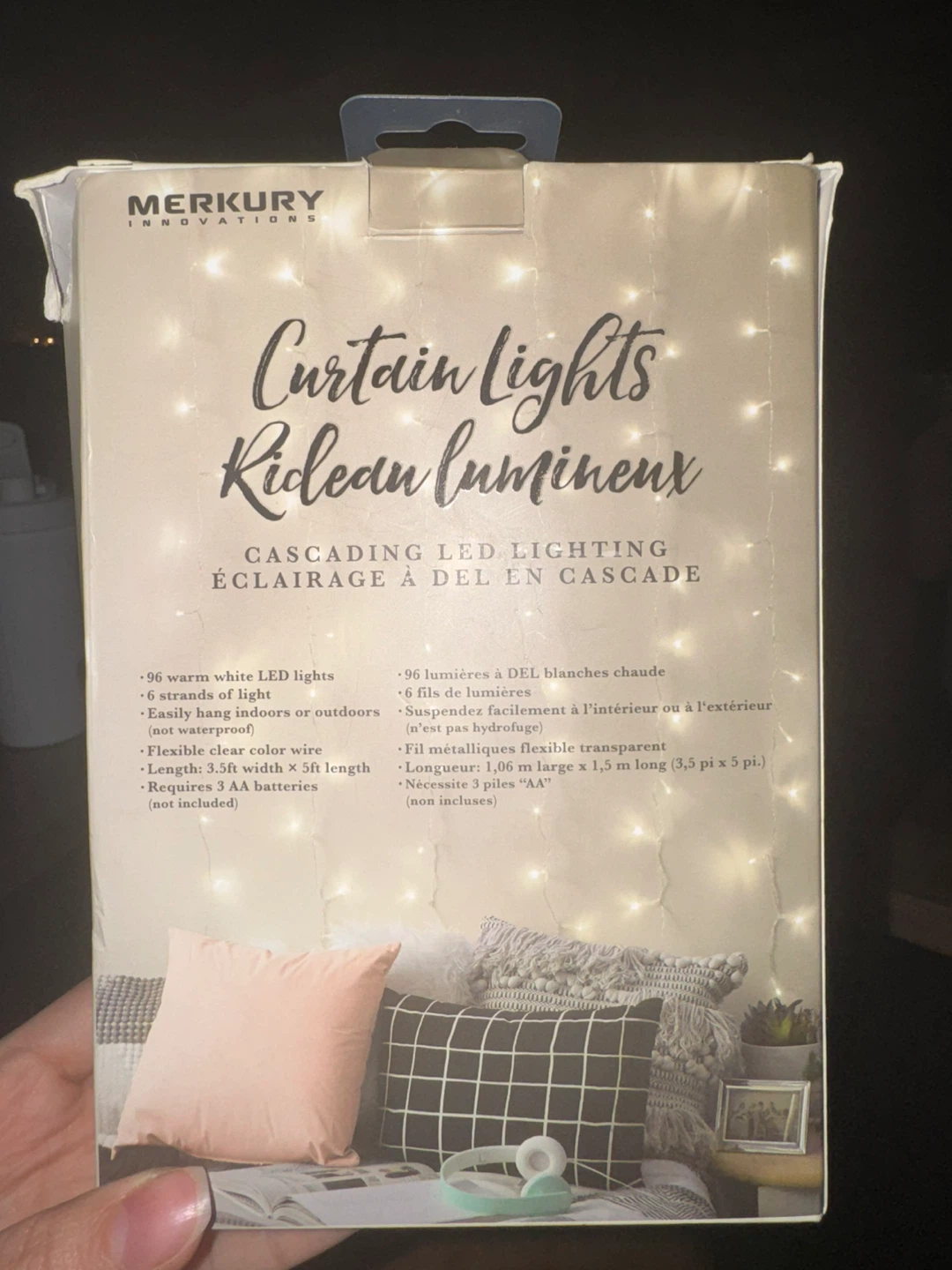 Battery-powered Curtain Lights