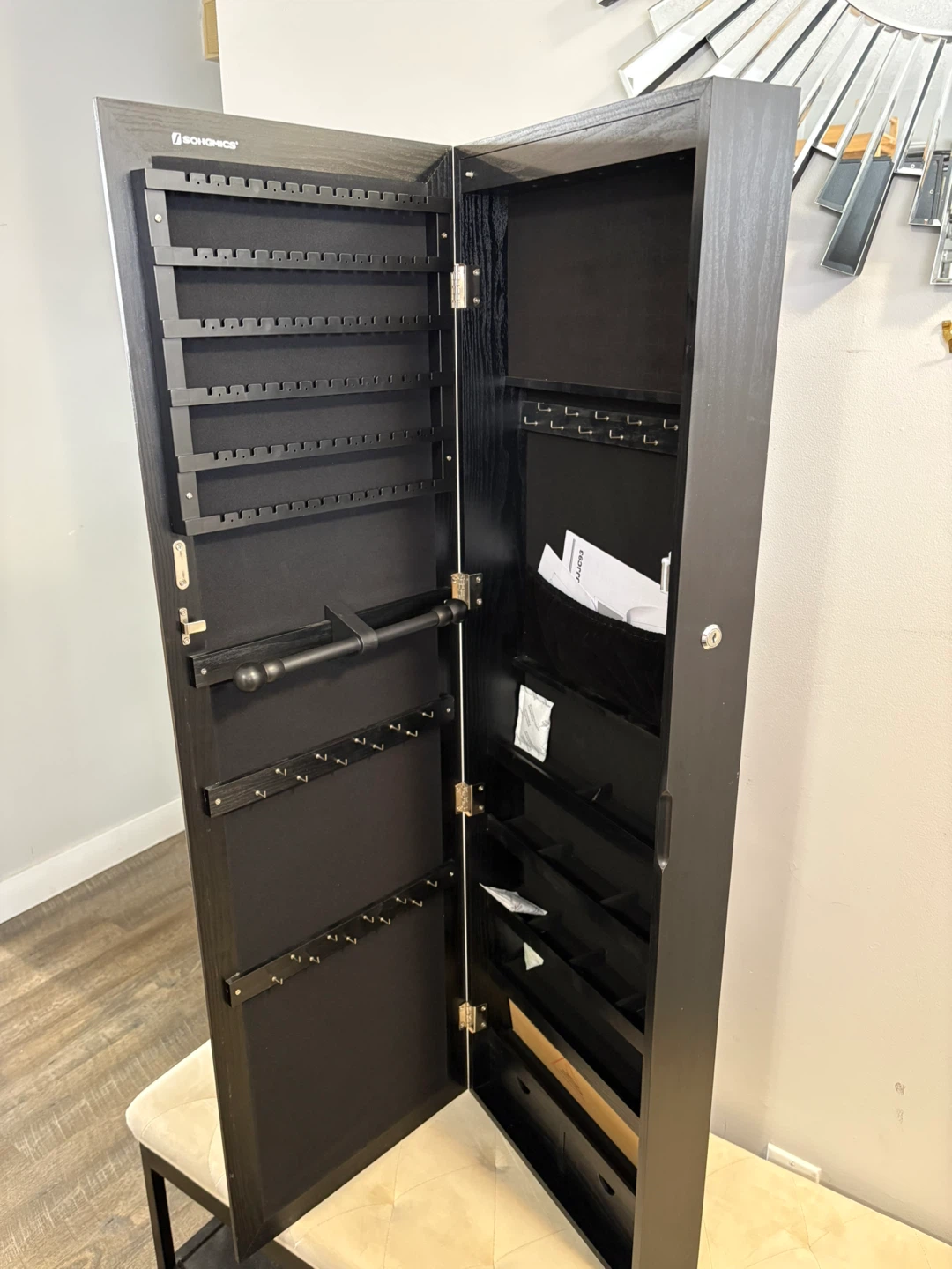 Brand New Mirror Jewelry Cabinet - photo 3