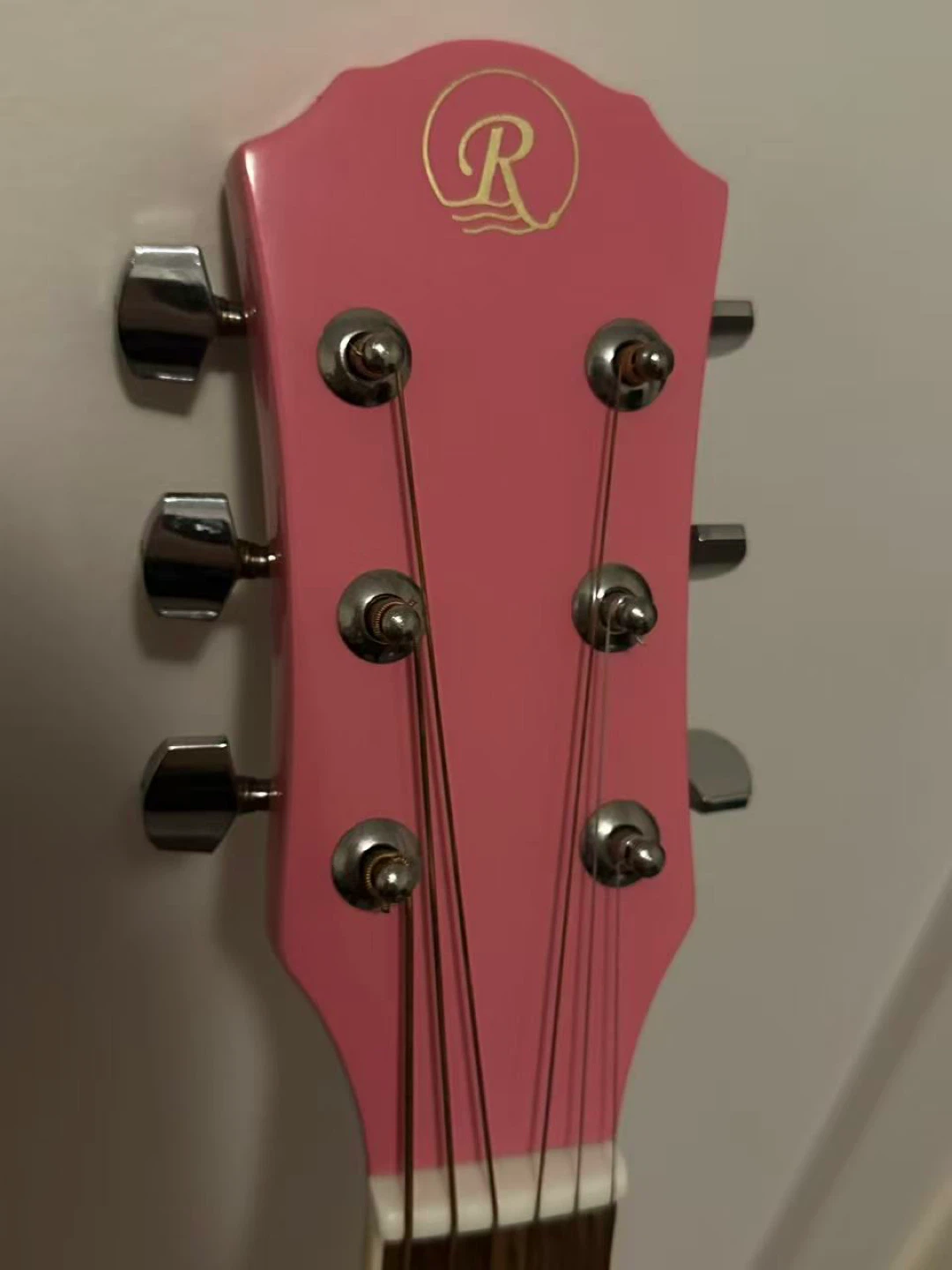 Rivertone LD-141 Pink Acoustic Guitar - photo 3