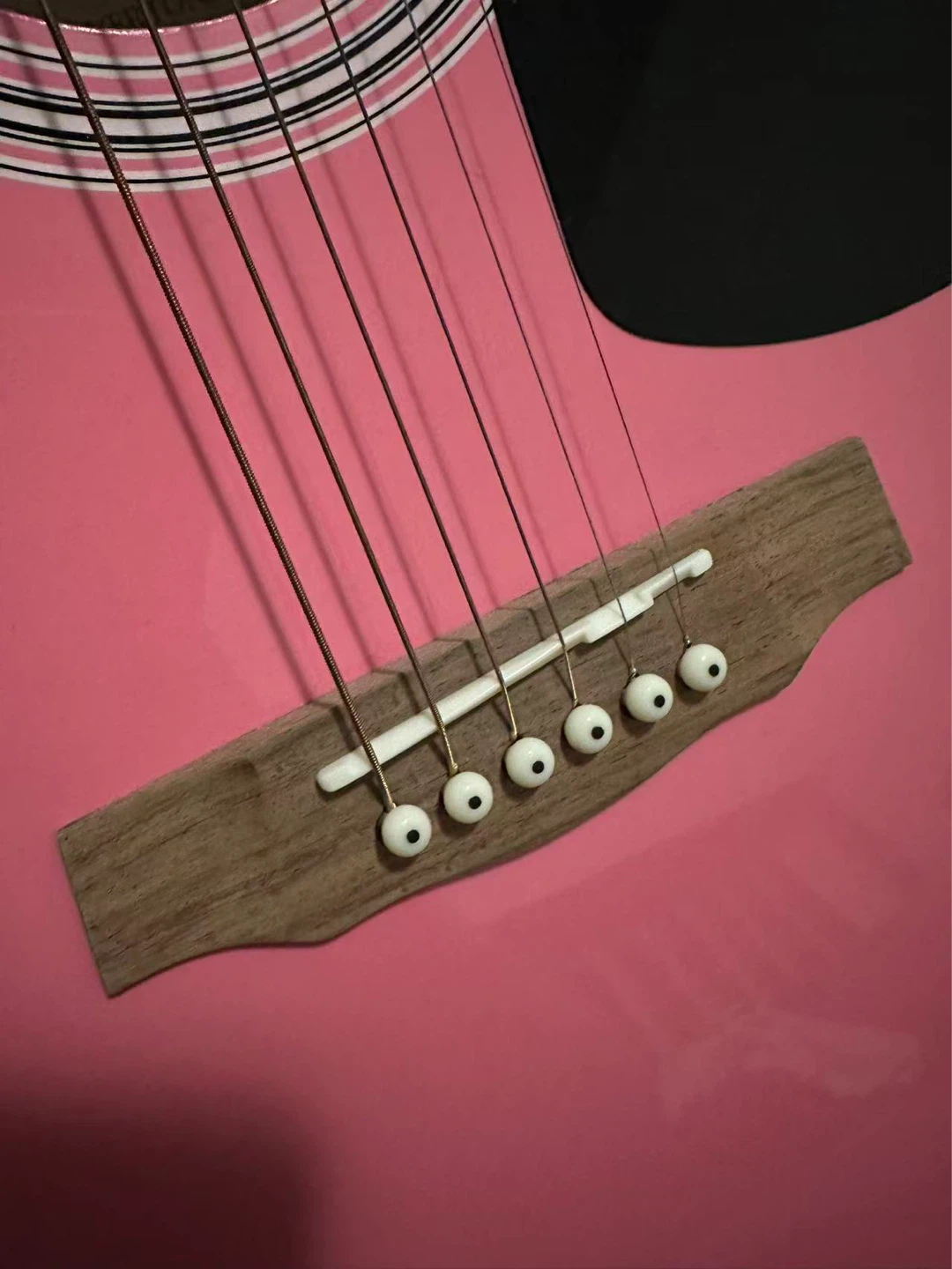 Rivertone LD-141 Pink Acoustic Guitar - photo 2