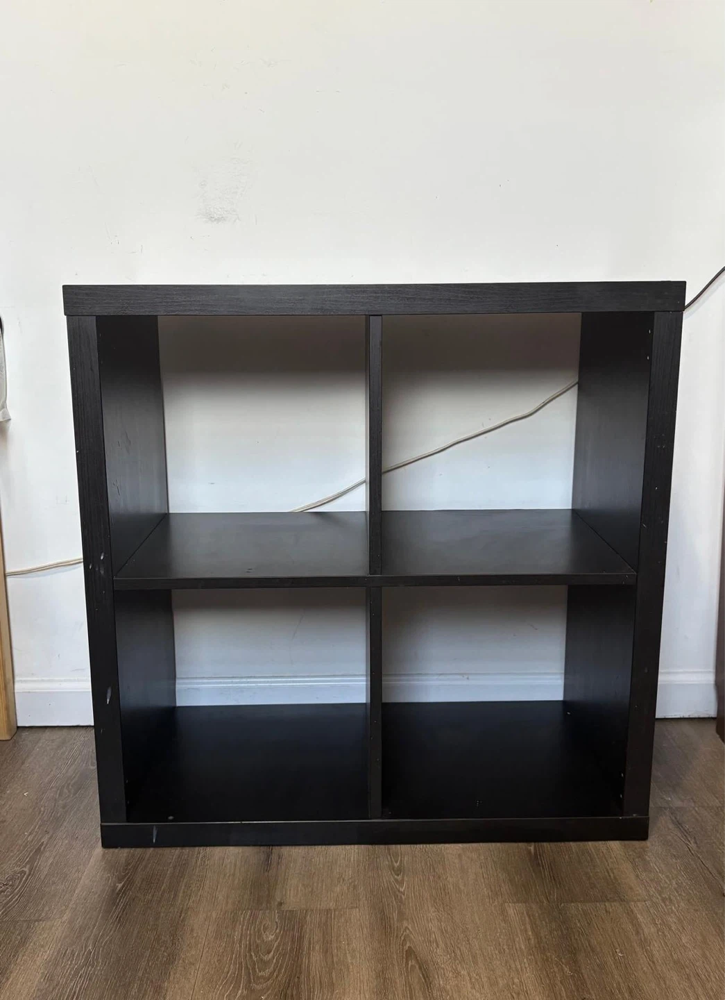 Black 4-Cube Storage Shelf