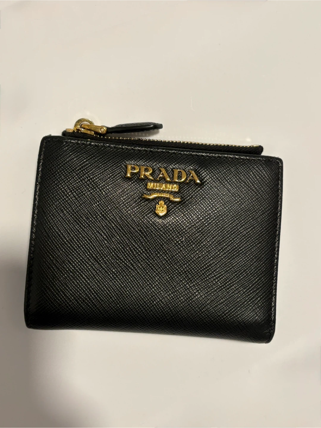 PRADA Black Saffiano Leather Wallet