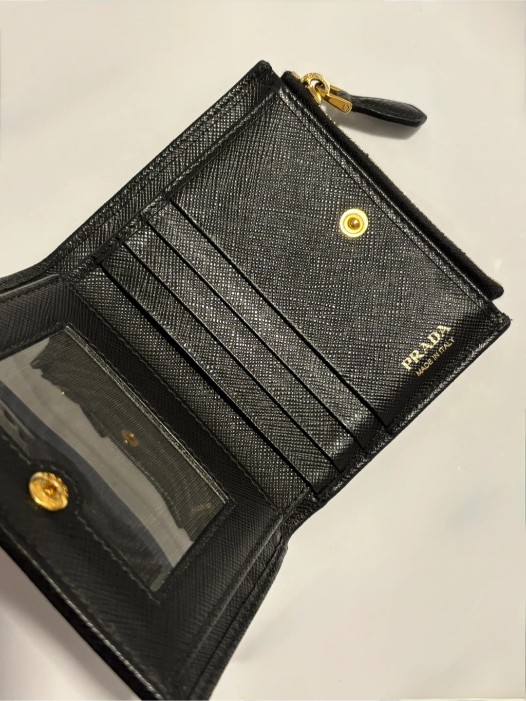PRADA Black Saffiano Leather Wallet - photo 2