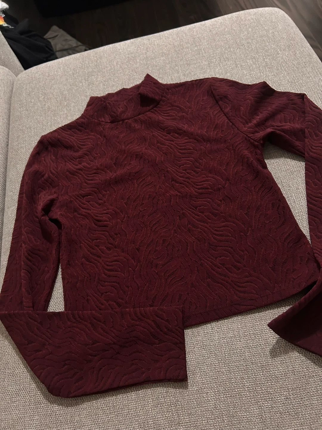 BABATON Shapelace Mockneck Longsleeve Size medium - burgundy - photo 3