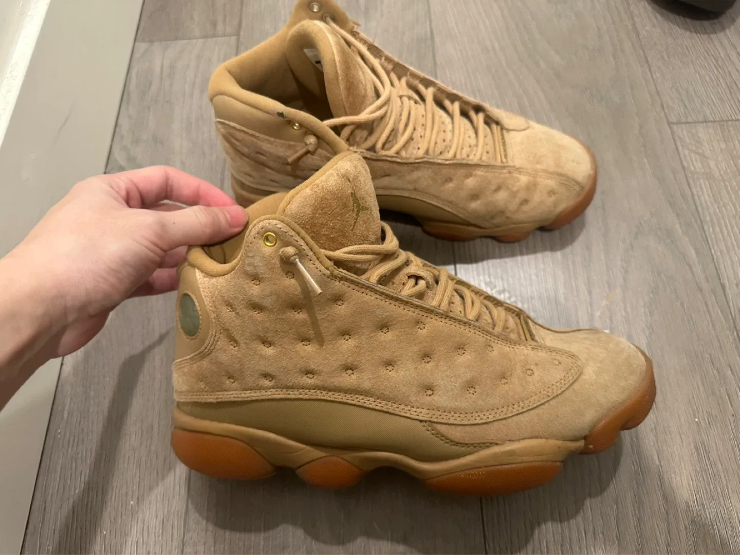 Jordan 13 Retro Shoes - Tan Suede