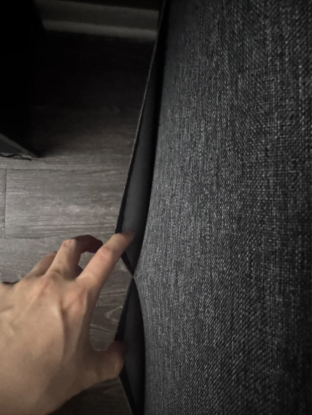 Gray Fabric Armchair with Ottoman - photo 3