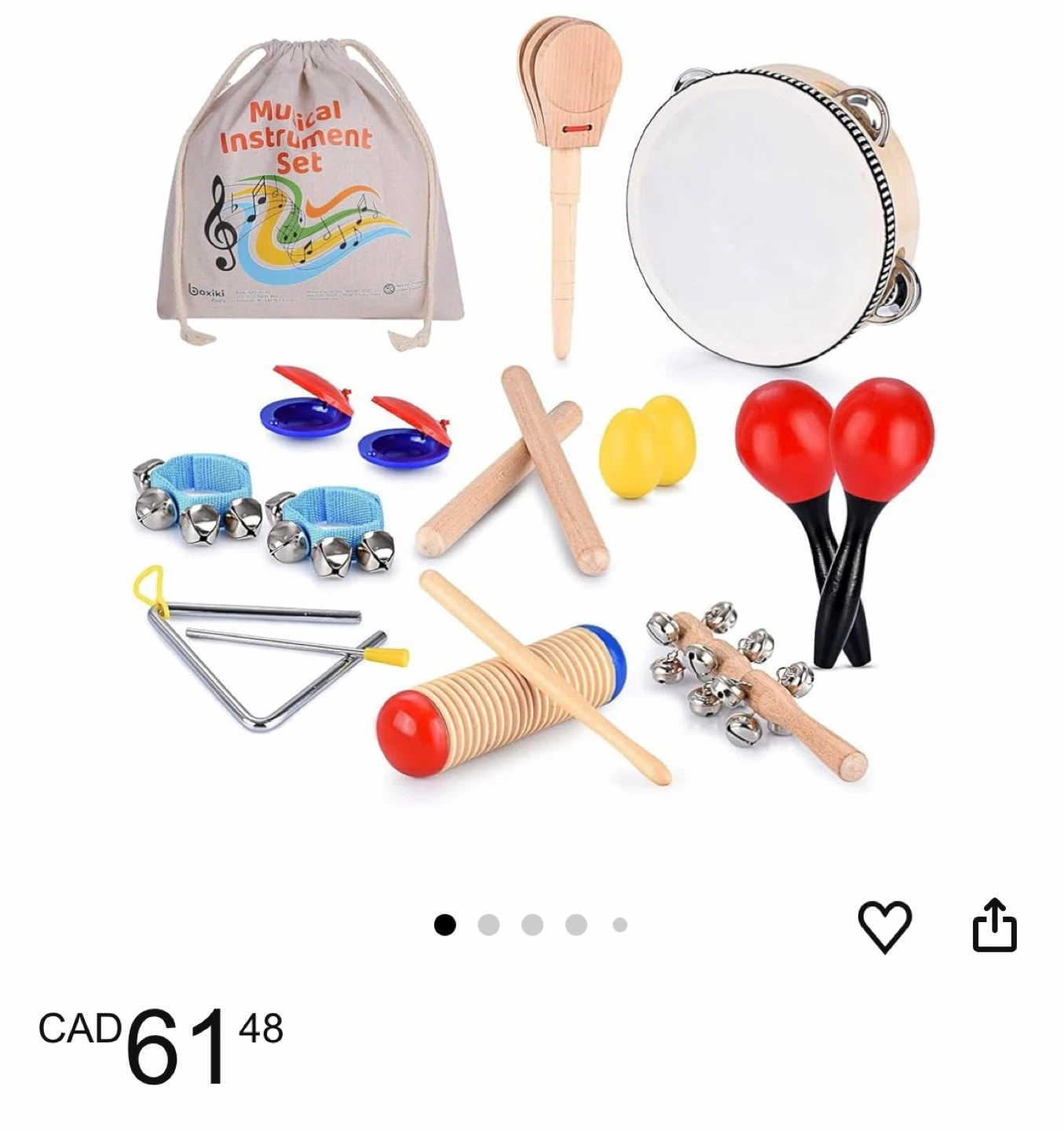 BOXIKI KIDS MUSICAL INSTRUMENT SET (16 Pieces) - photo 5