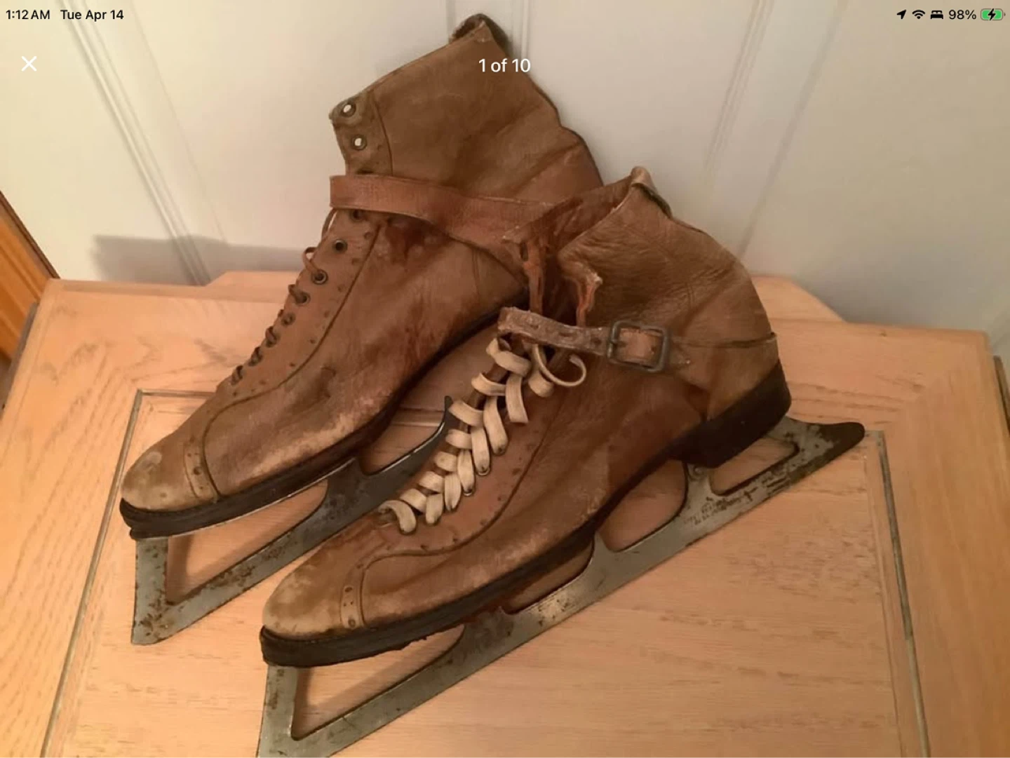 Early 1900’s Henry Boker’s Dominion Men’s Leather Skates 🐞