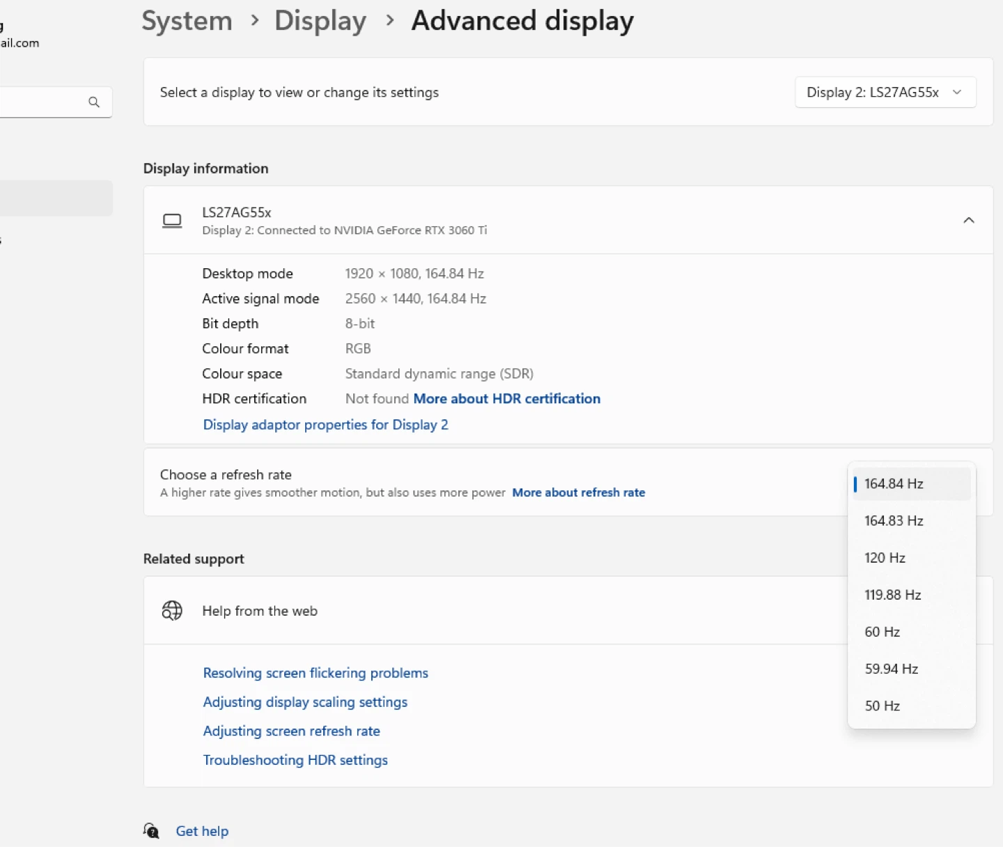 Samsung 27” 165Hz 2560 x 1440 Curved Gaming Monitor - photo 2