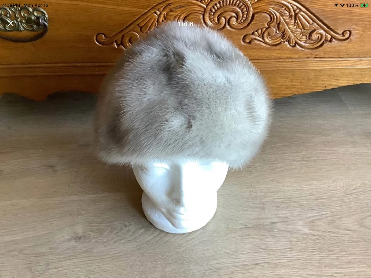 #7 Vintage Ladies Mink Fur Hat 🐞