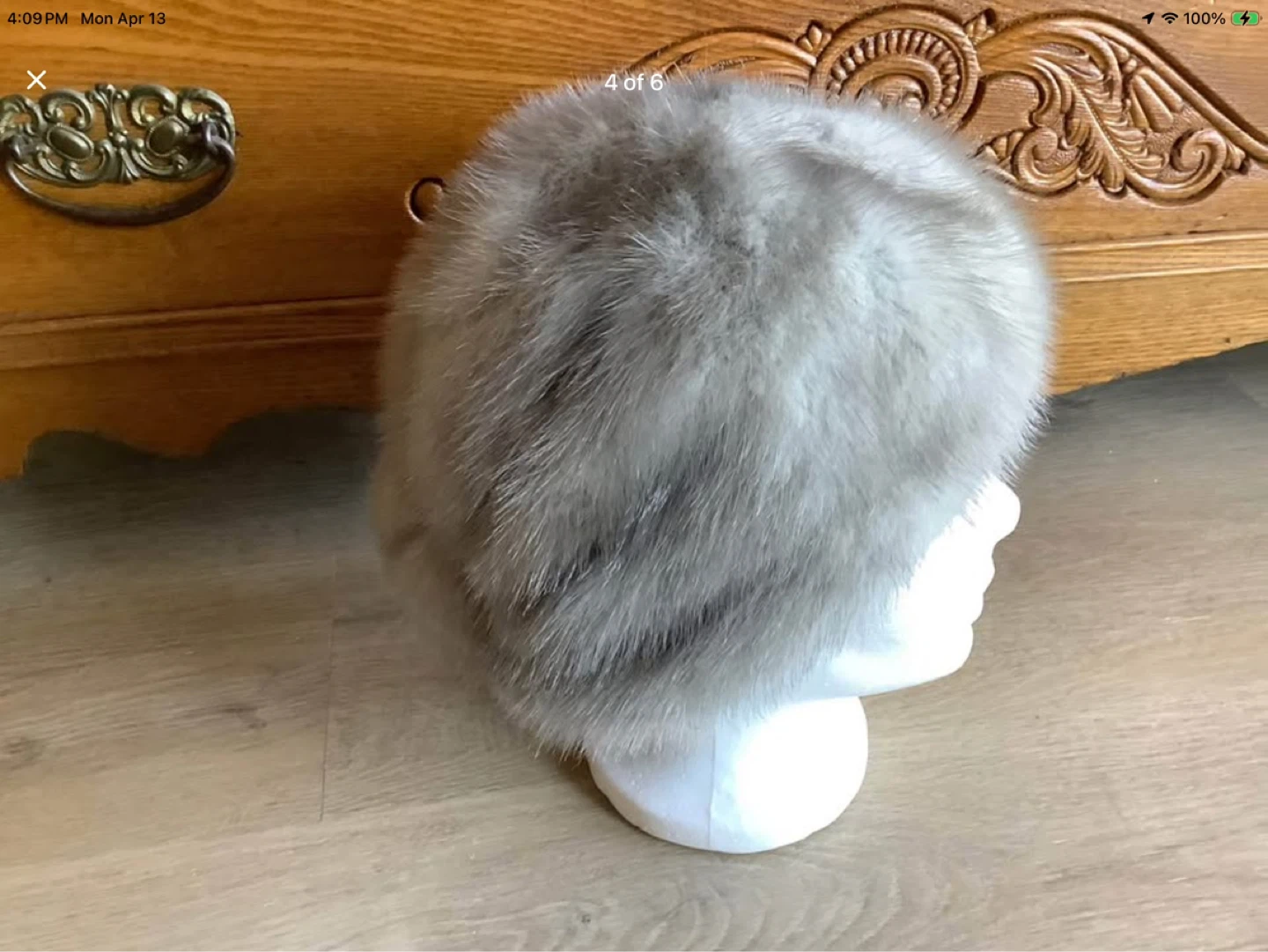 #7 Vintage Ladies Mink Fur Hat 🐞 - photo 4