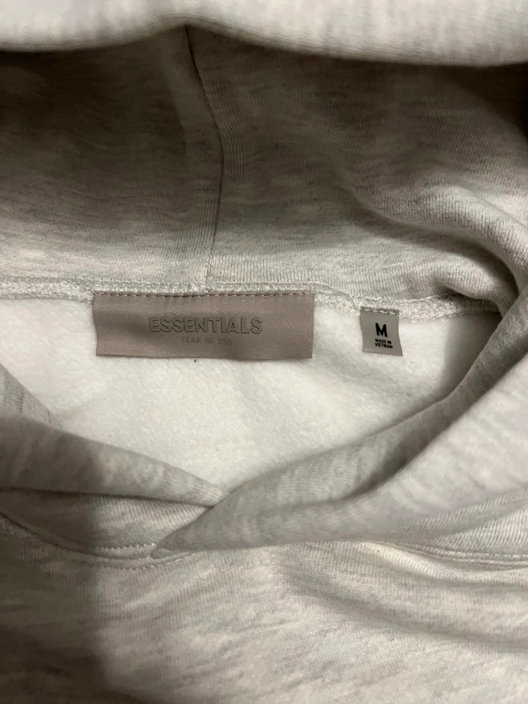 ESSENTIALS Fear of God Hoodie - Light Grey - Size M - photo 3