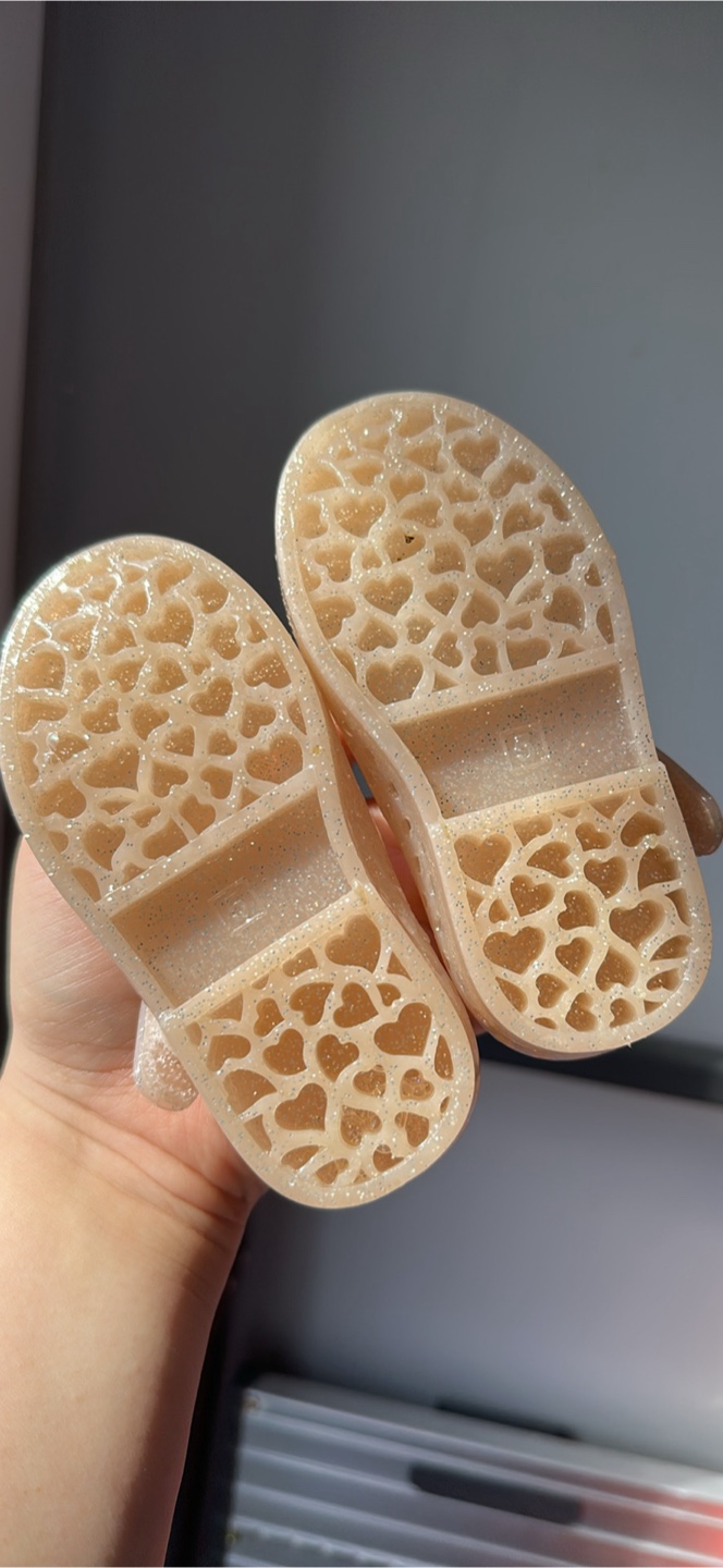 Gold Daisy size 5 Toddler Jelly Sandals - photo 2