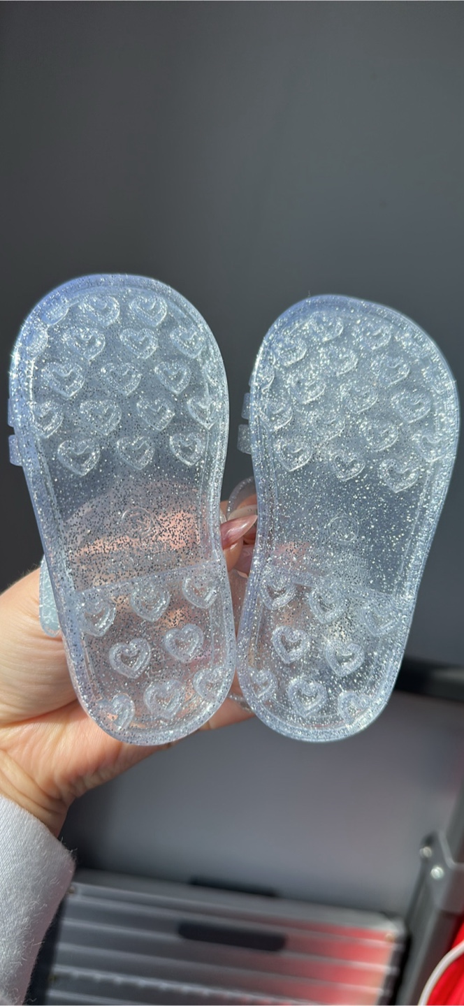Silver Sparkle size 5 Toddler Jelly Sandals - photo 2